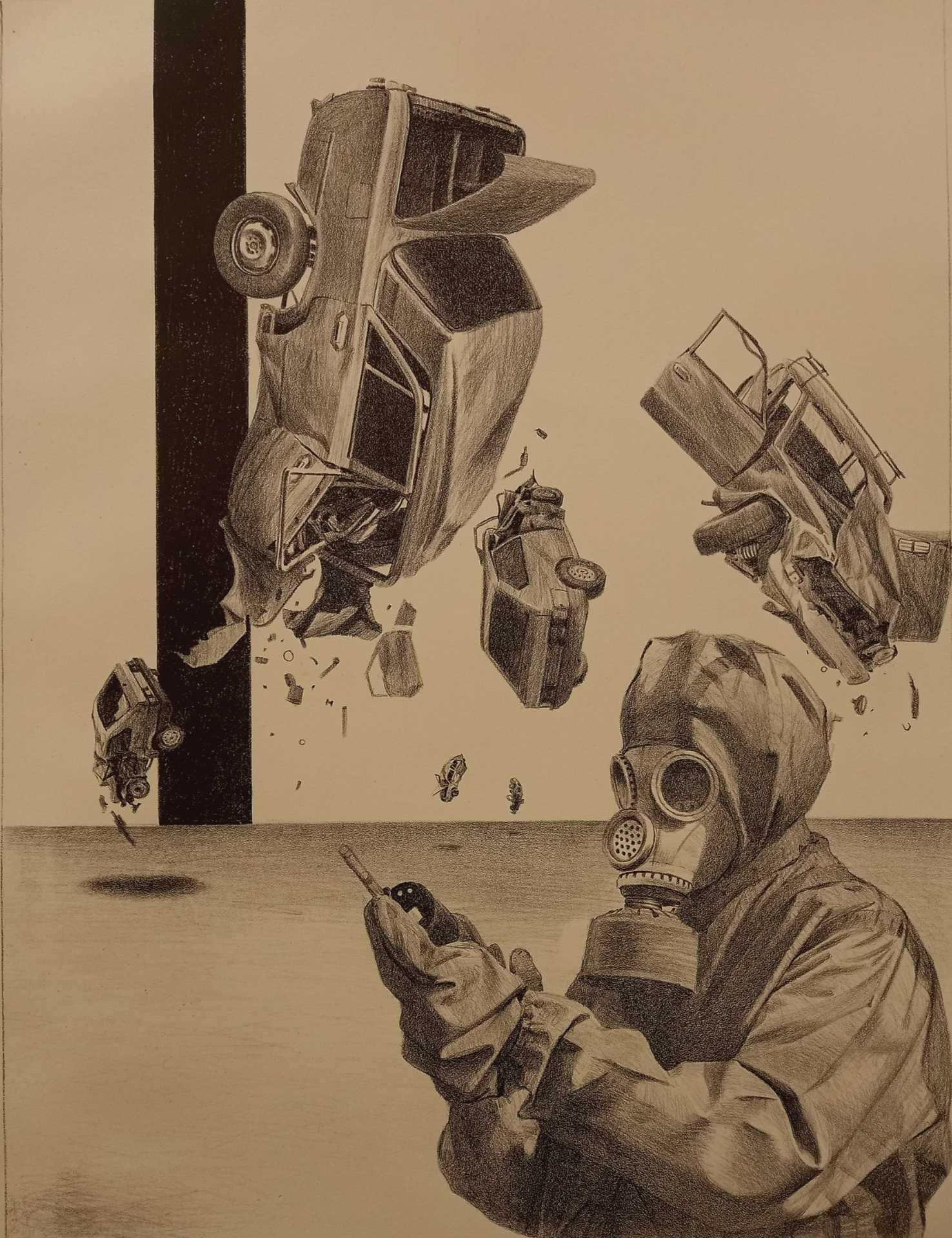 The Twilight Zone. Original modern art painting