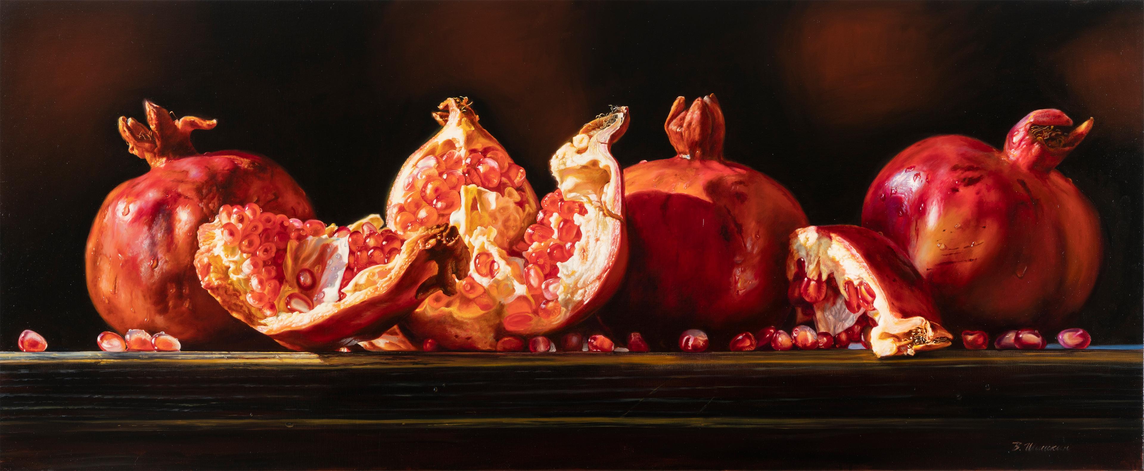 Pomegranates. Original modern art painting