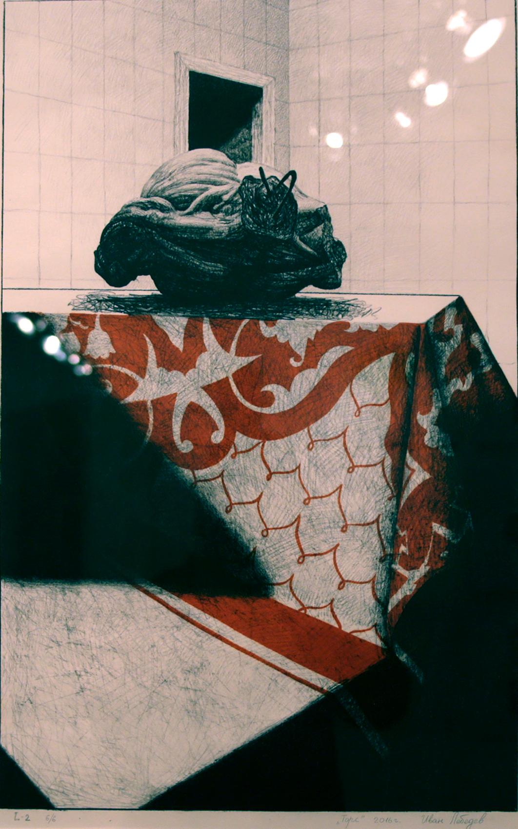 列别杰夫我. Original modern art painting