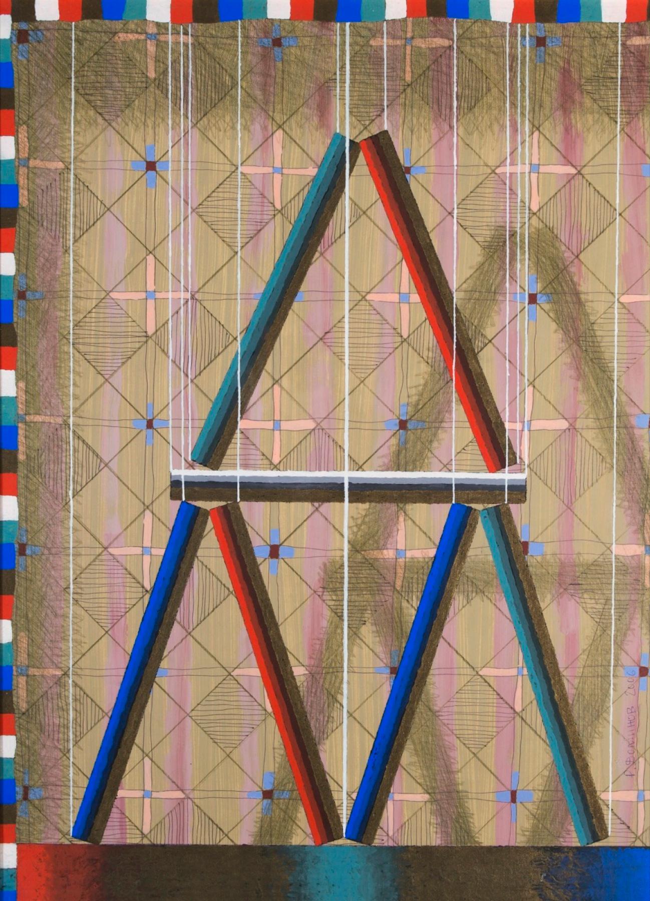 金字塔. Original modern art painting