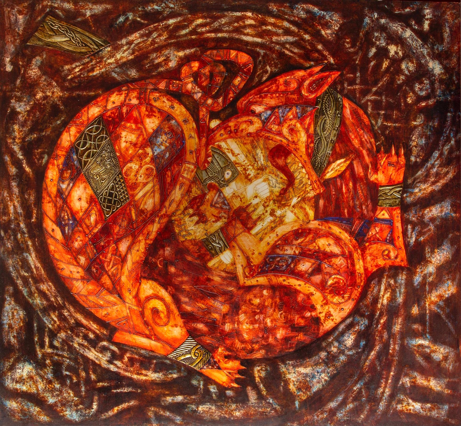 Рагнарек. Original modern art painting