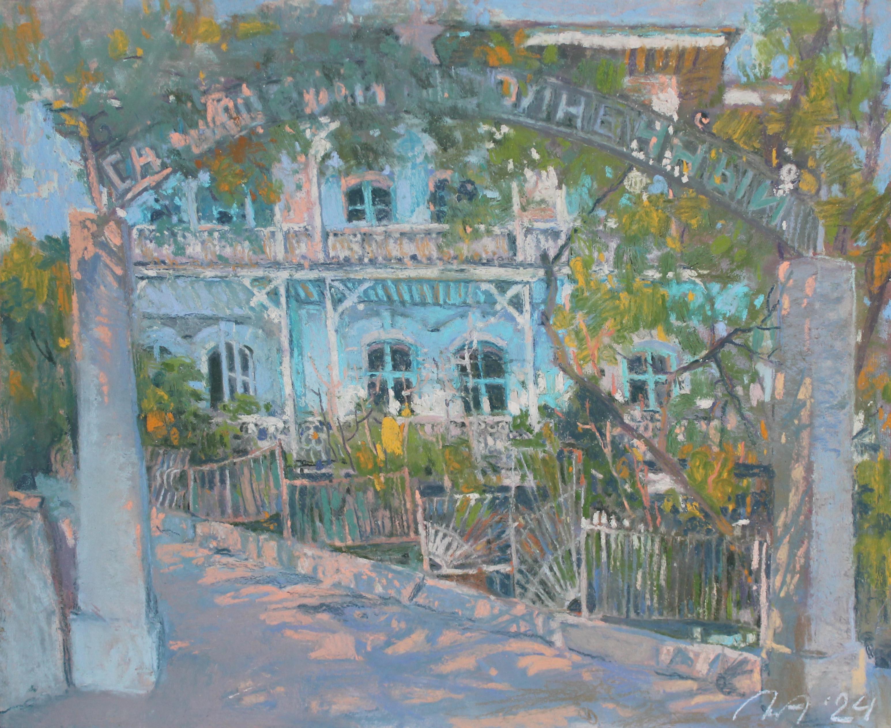 Санаторий "Солнечный". Original modern art painting
