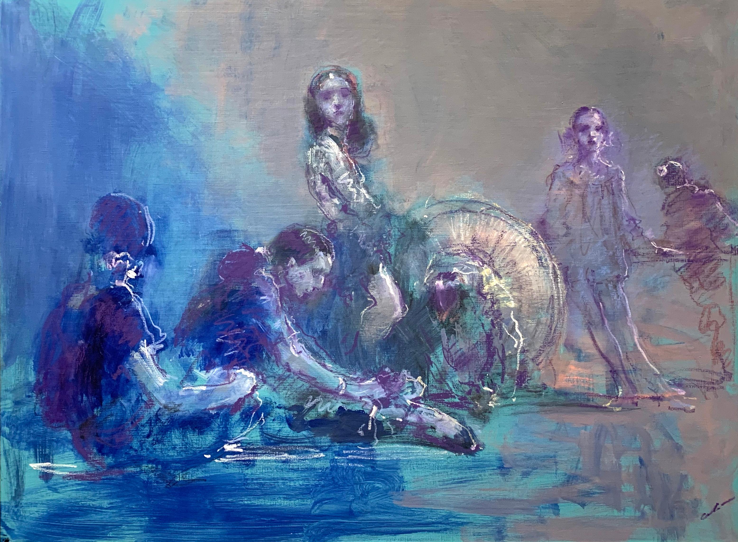 Танцовщицы 2025. Original modern art painting