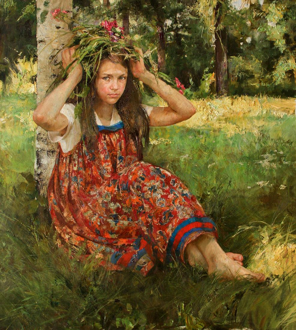 летний полдень. Original modern art painting