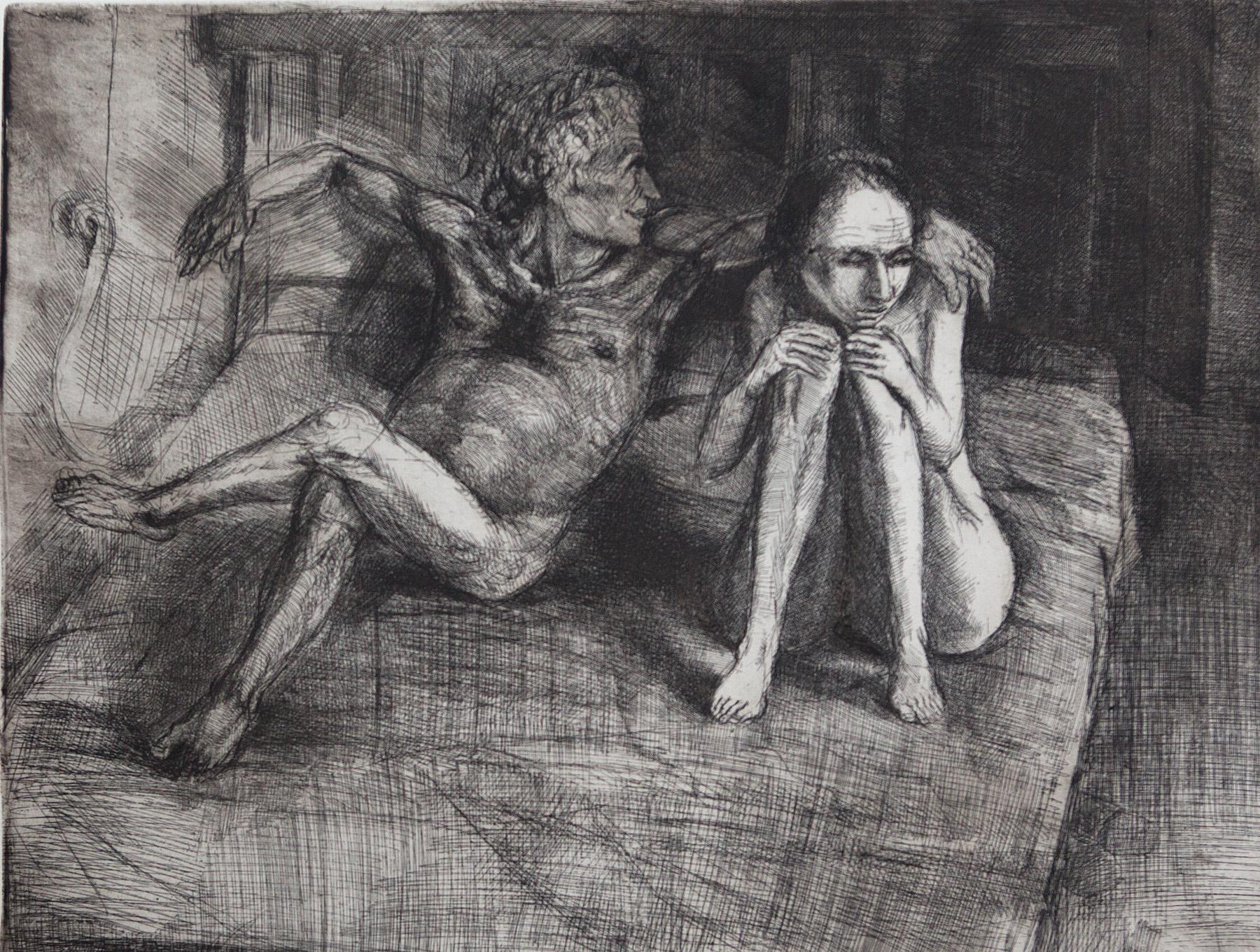 诗人. Original modern art painting