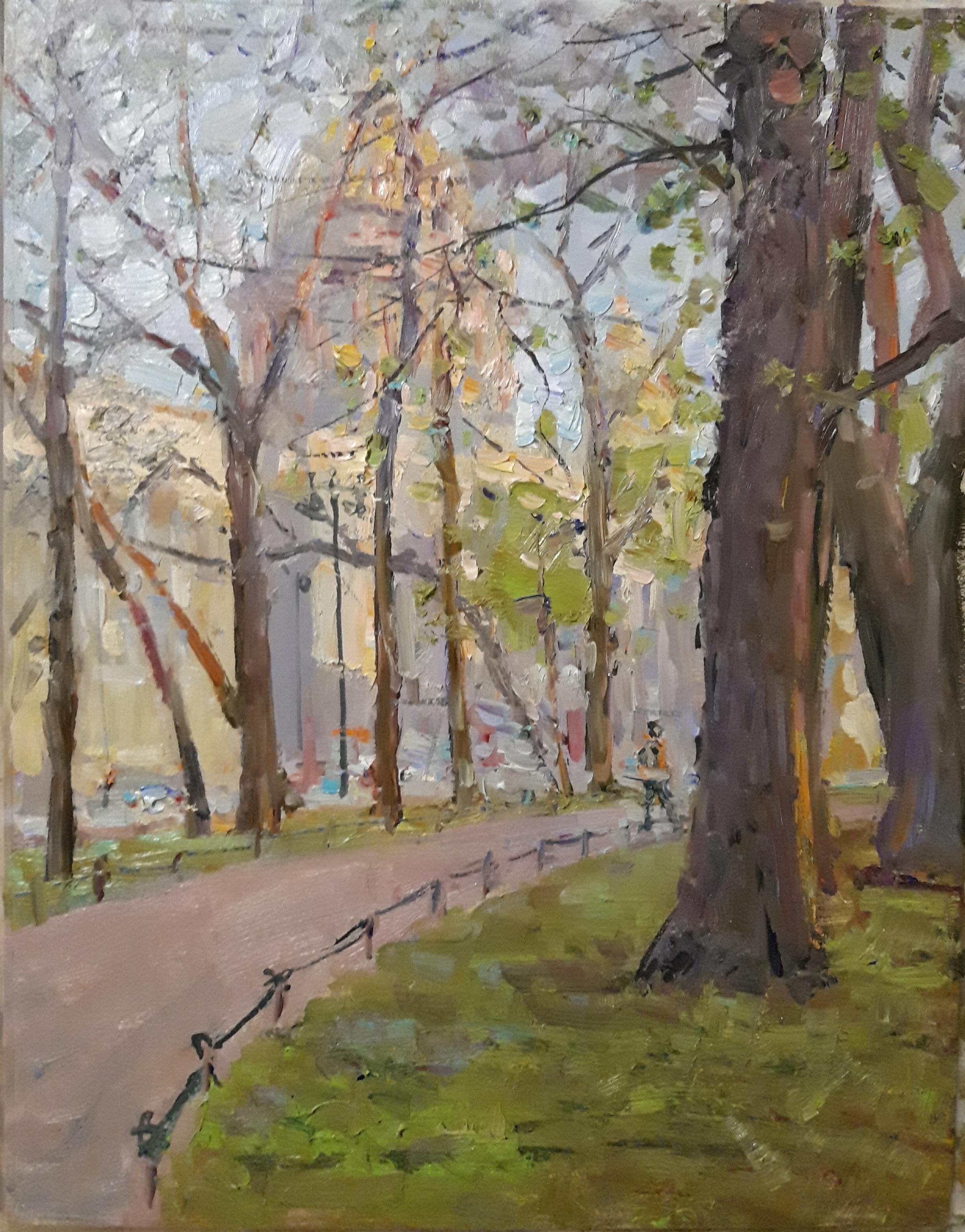 Весенний день. Original modern art painting