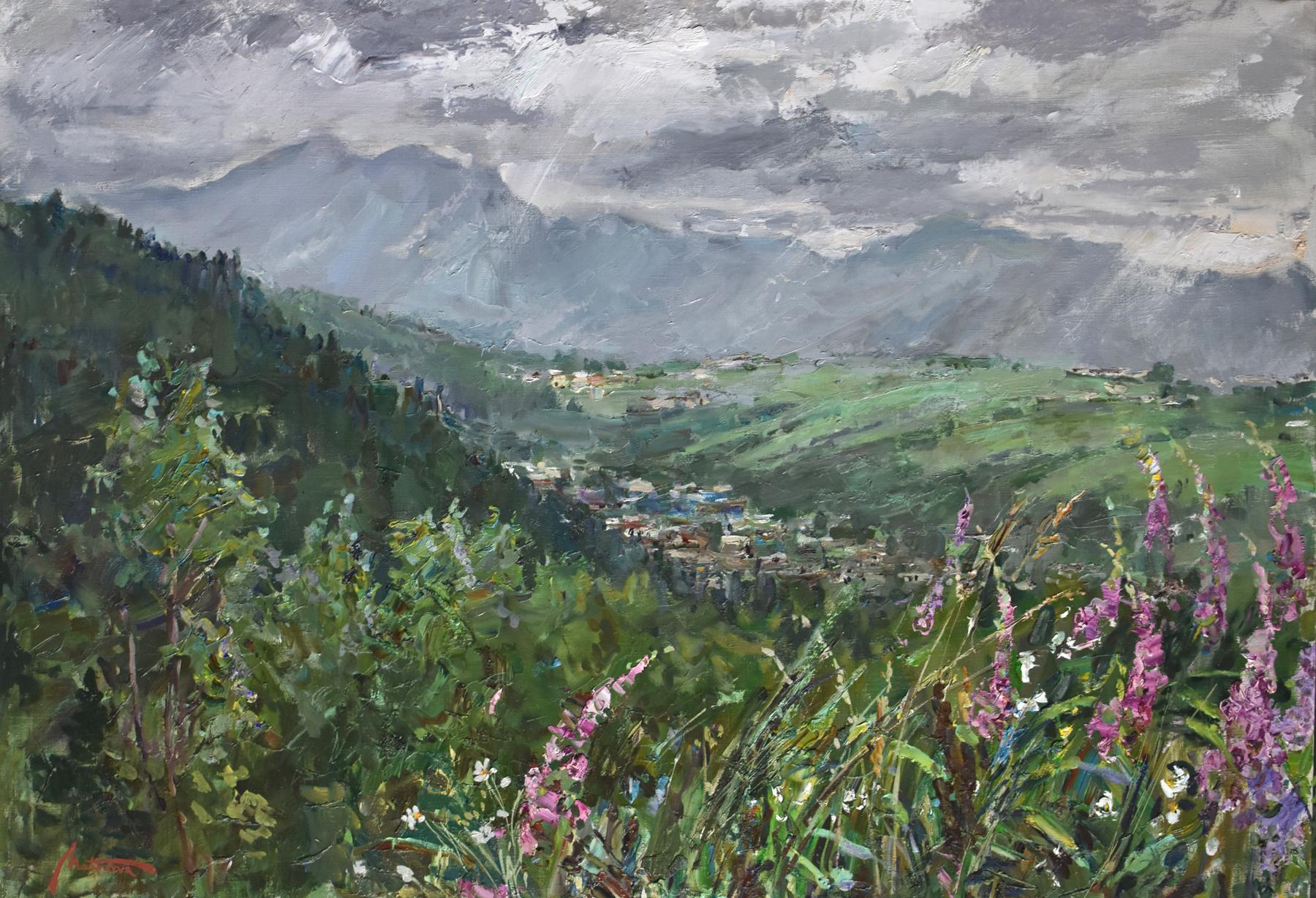 Старый Урал. Original modern art painting