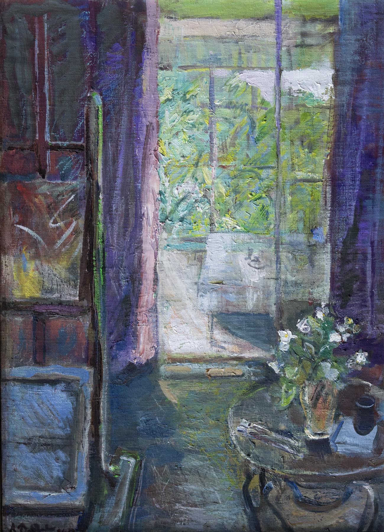 Veranda. Original modern art painting
