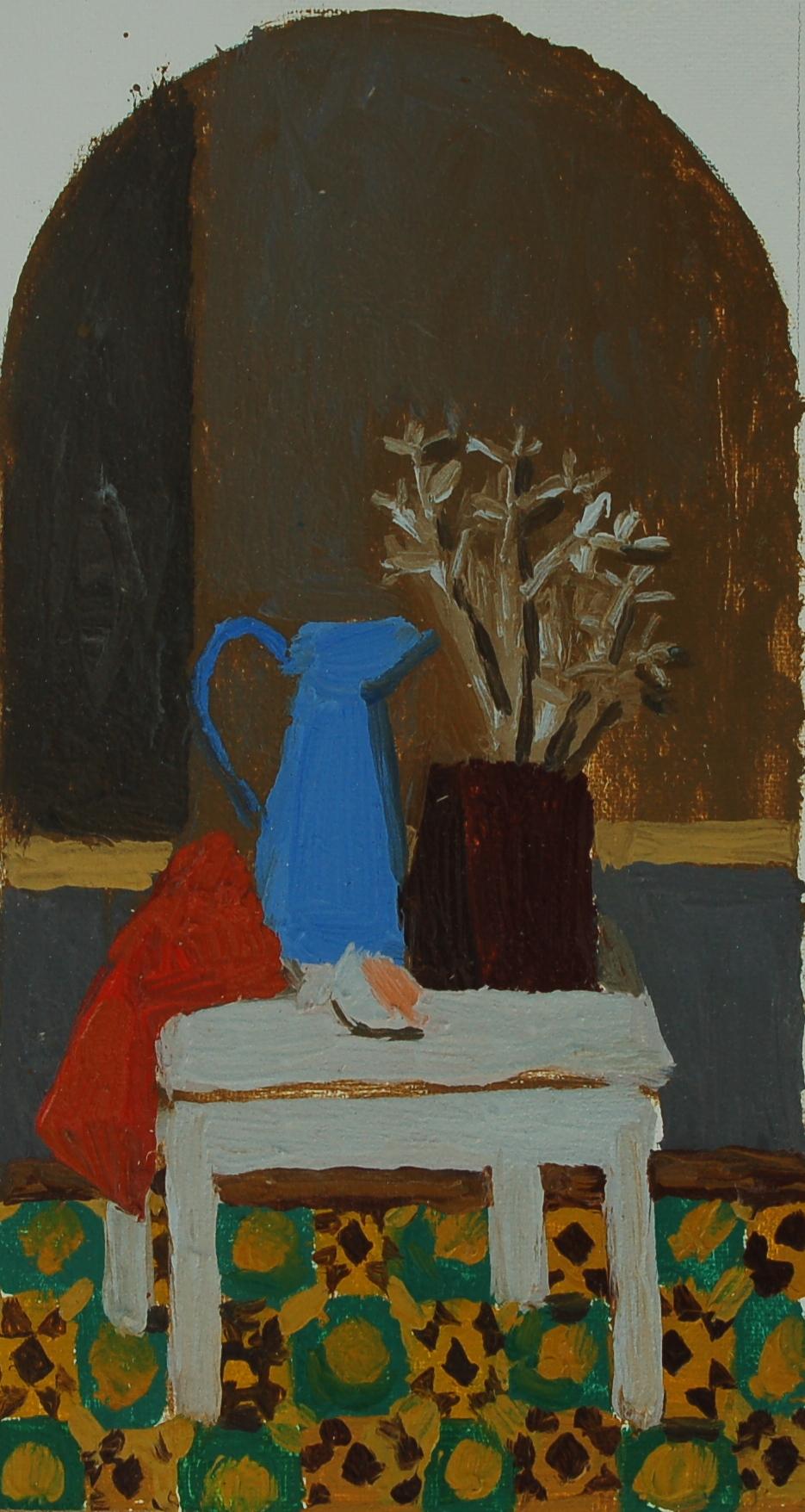 Arch still life. Original modern art painting