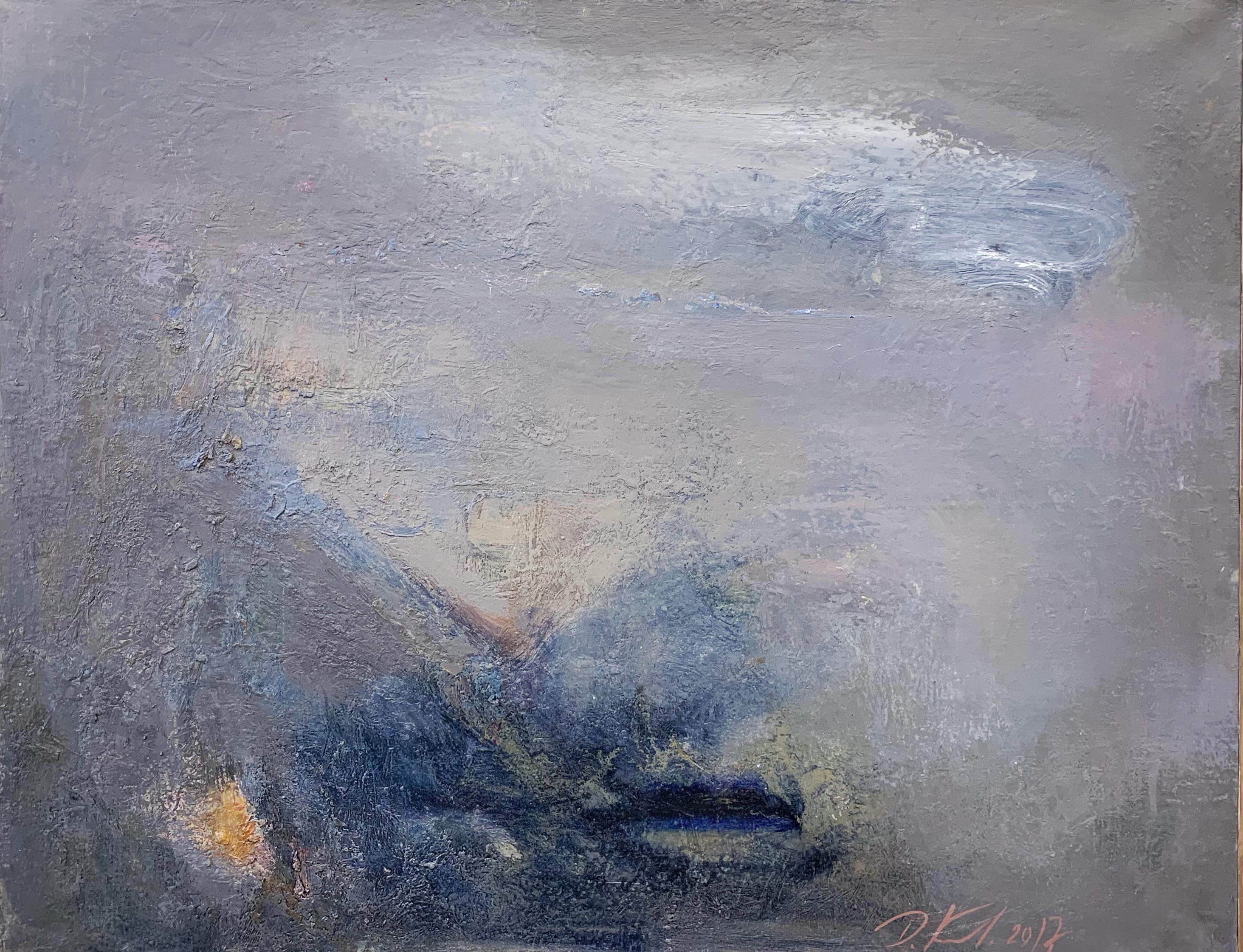 The river . Original modern art painting