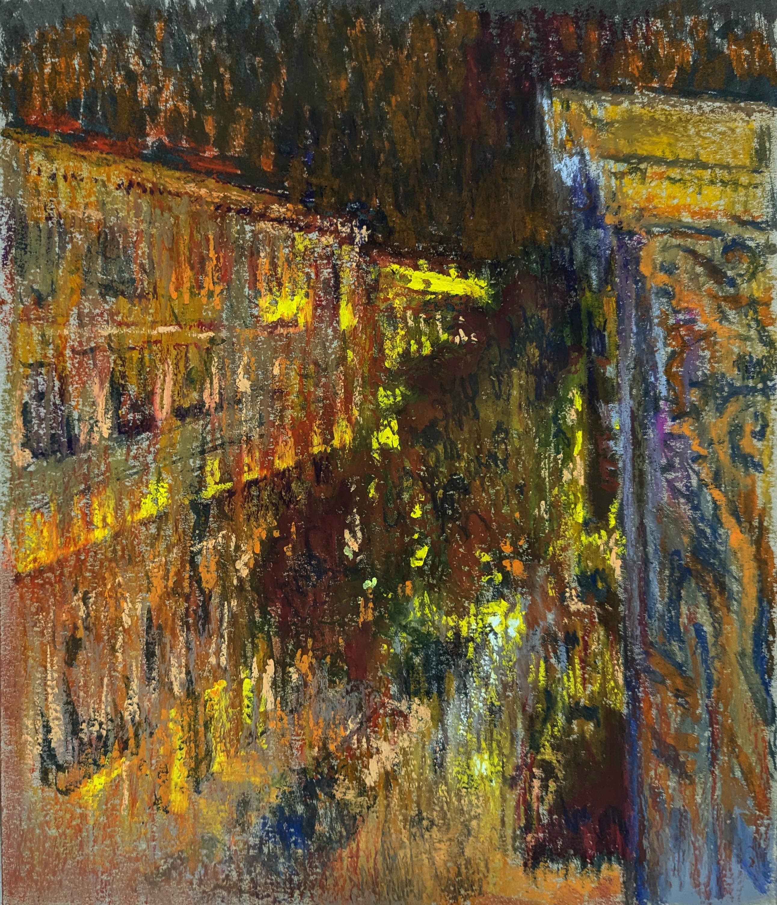 Ночной Баку. Original modern art painting