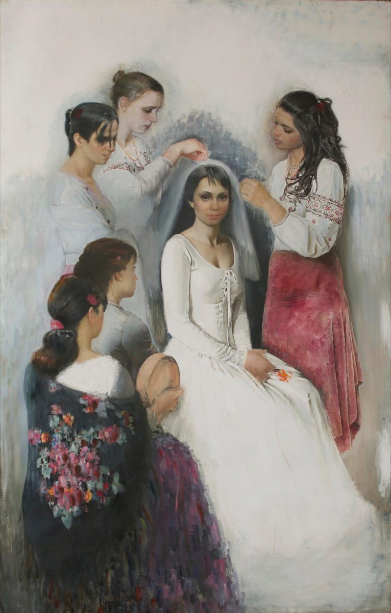 婚姻. Original modern art painting