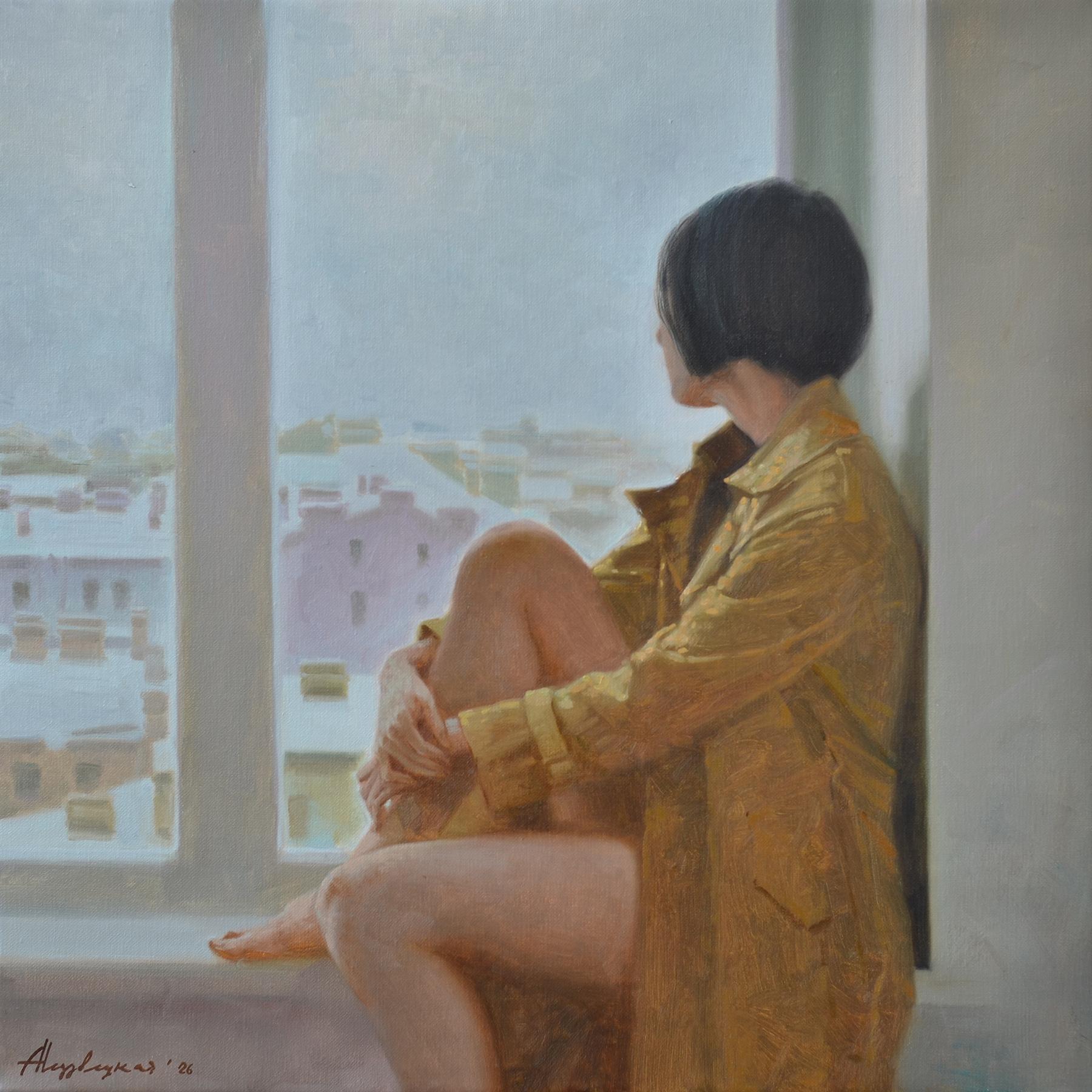 Dreams of faraway. Original modern art painting