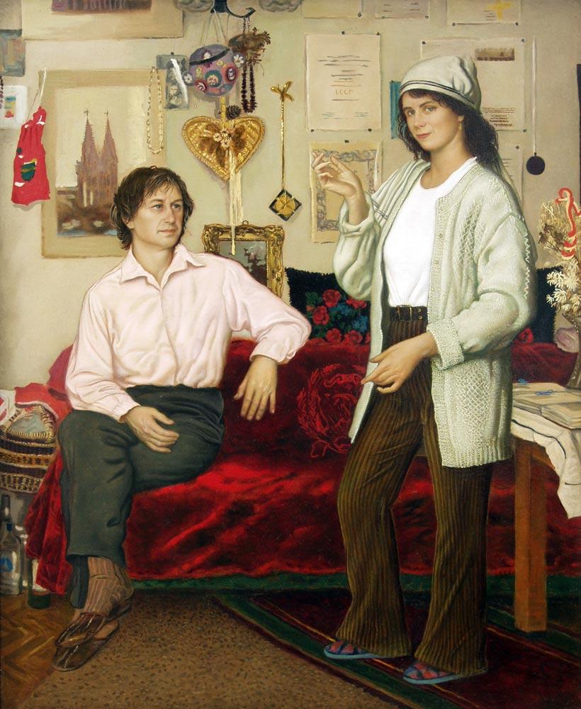 в студии. Original modern art painting