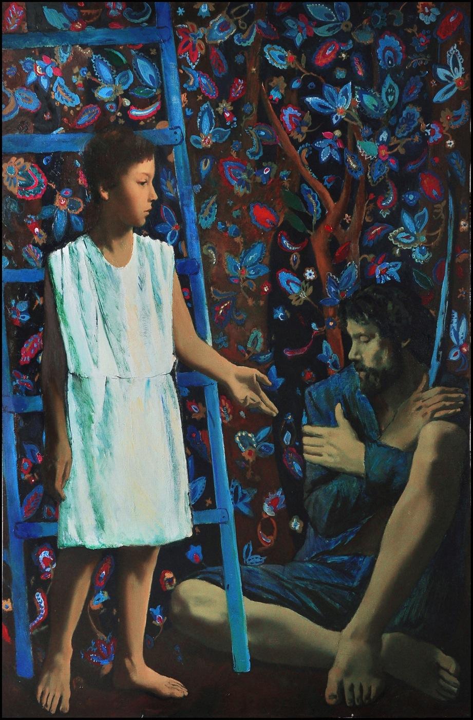 "Jacob's Dream". Original modern art painting