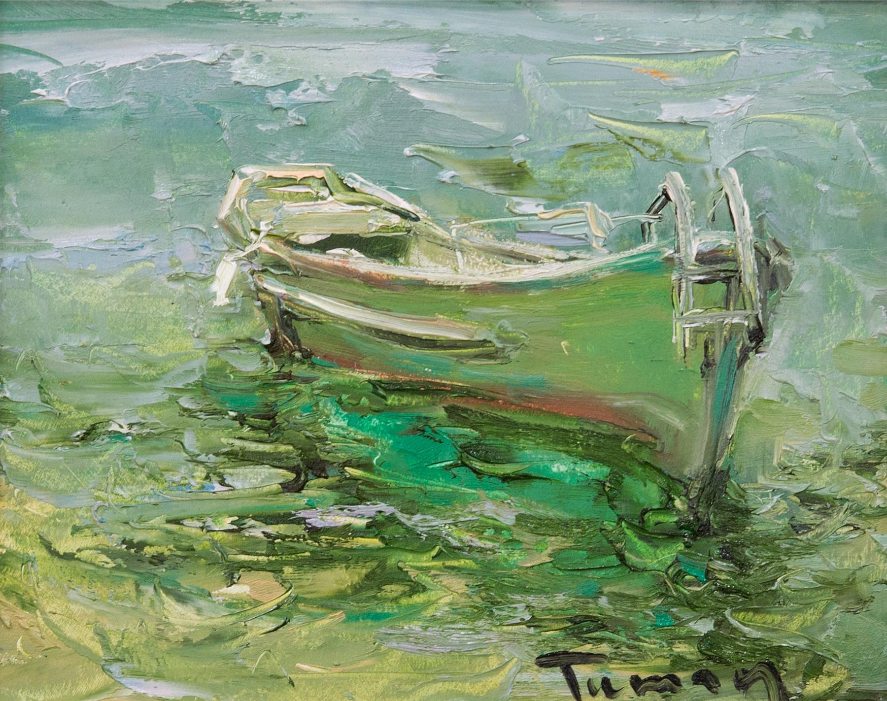 正在等待. Original modern art painting