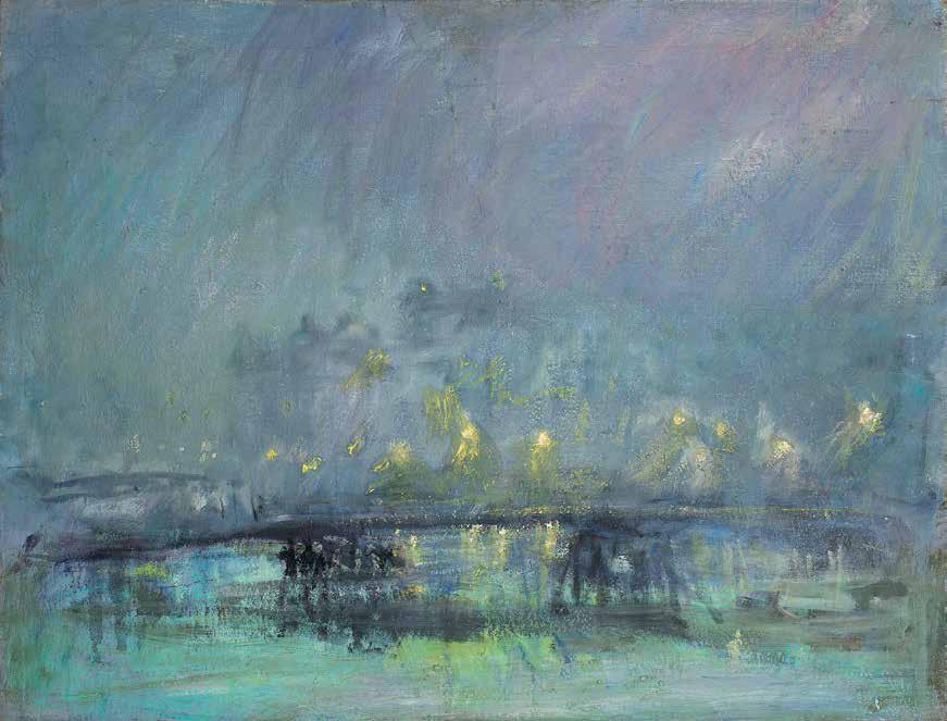 туман на реке Фонтанке, 2006 г.. Original modern art painting
