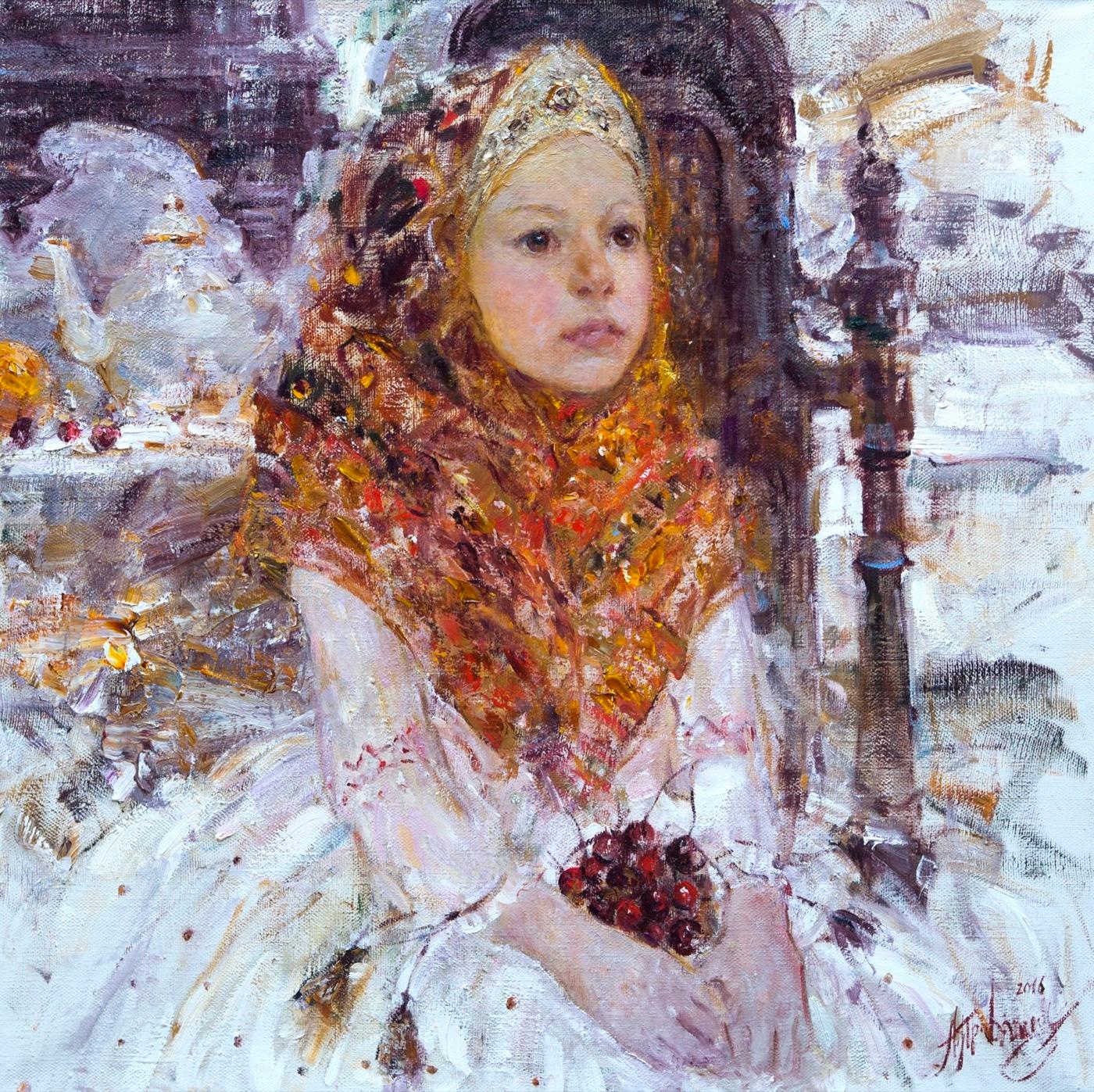 Дуняша. Original modern art painting