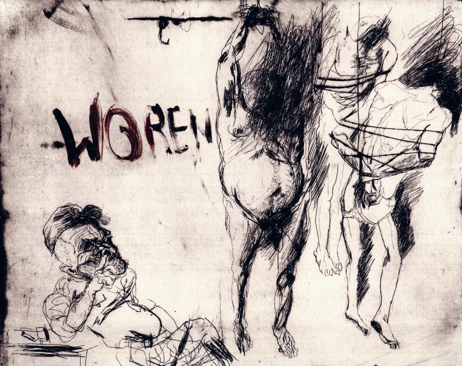 "执行2". Original modern art painting