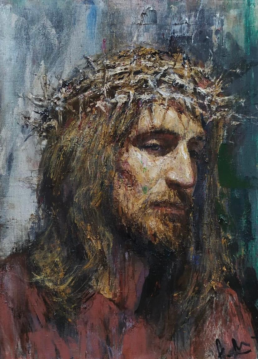 Покаяние. Original modern art painting