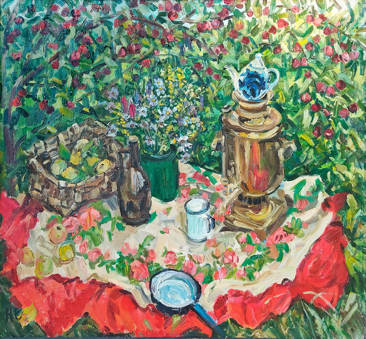 Завтрак на траве 2012 г. Original modern art painting