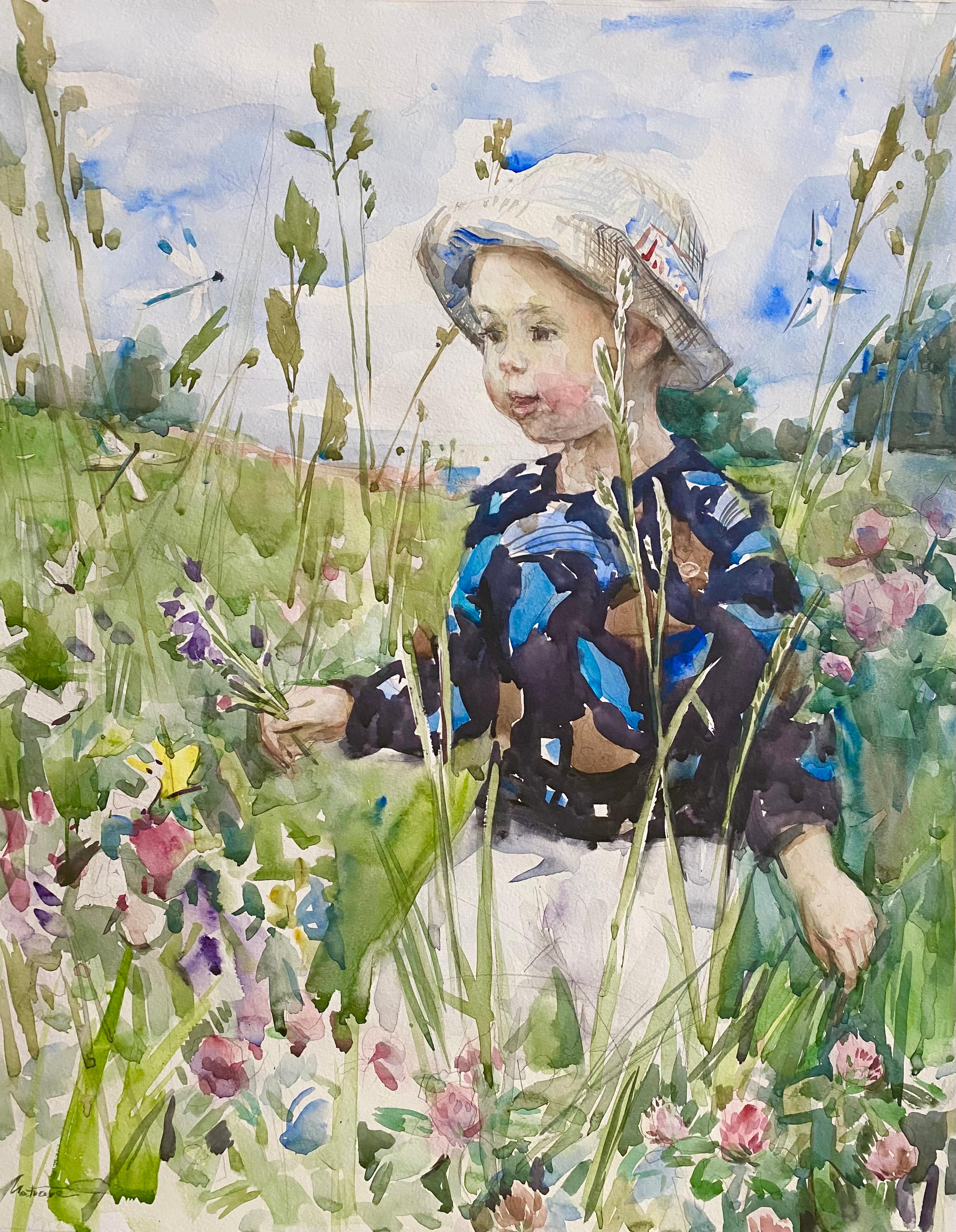 Summer . Original modern art painting