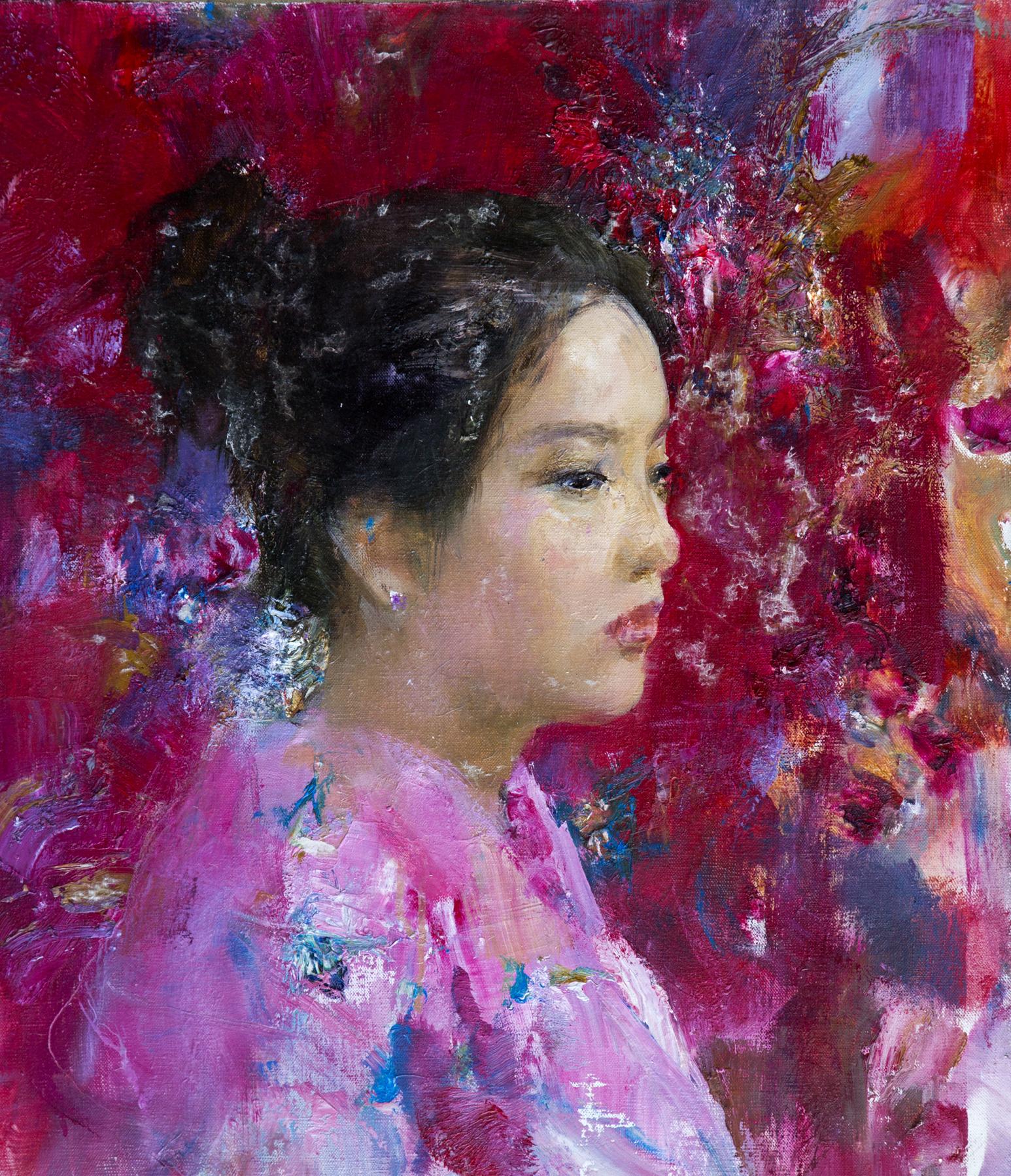东方人像. Original modern art painting