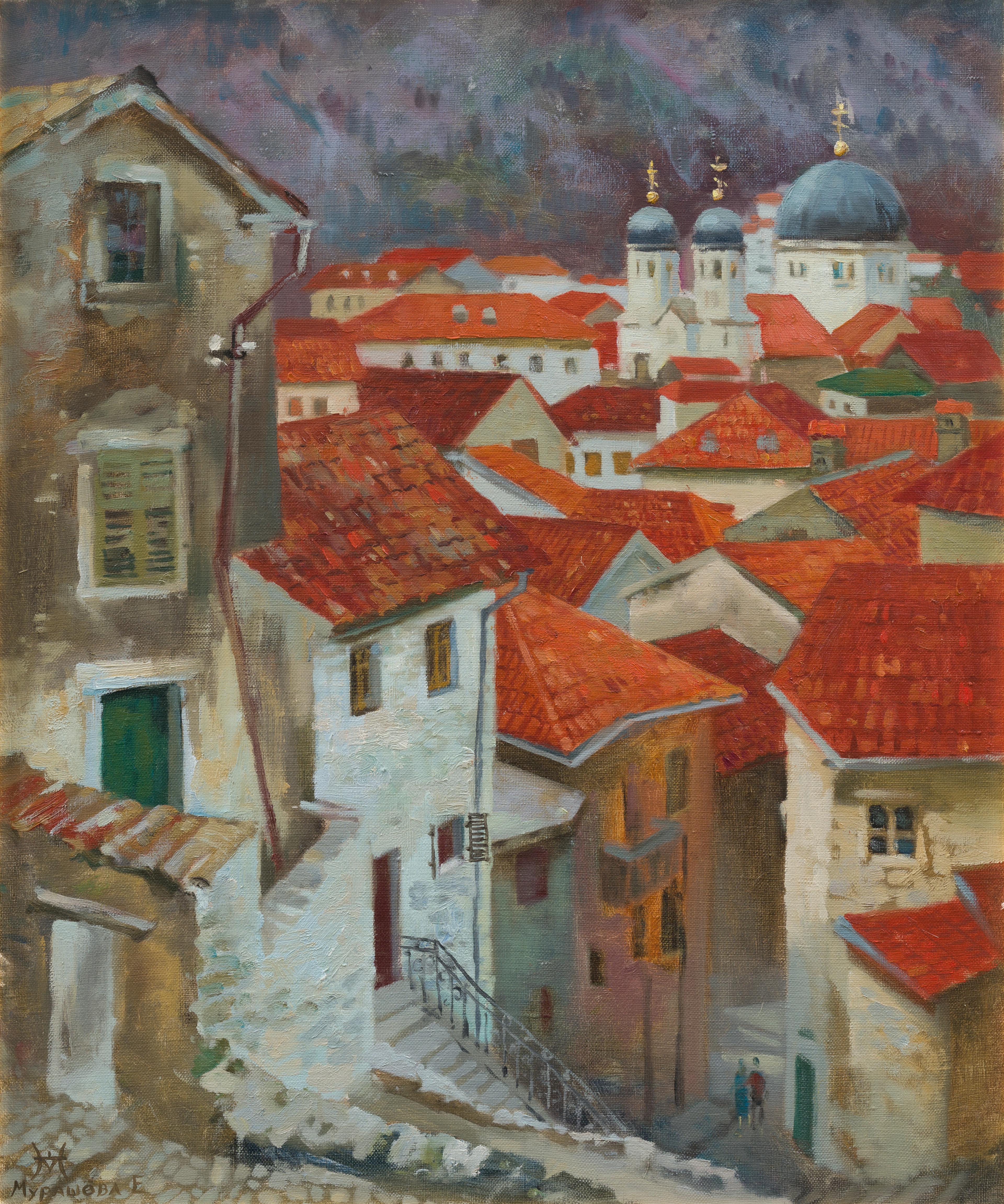 Kotor. Original modern art painting