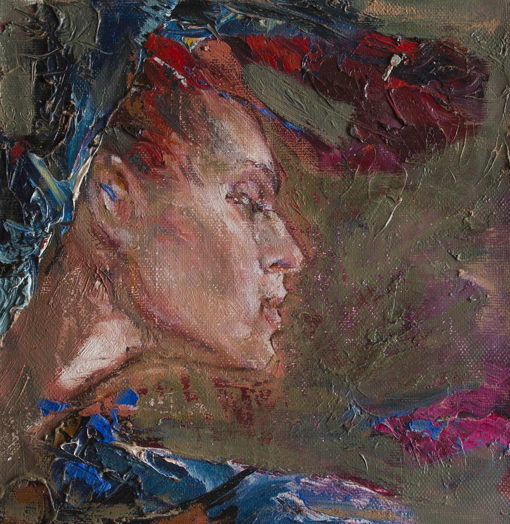 голова. Original modern art painting