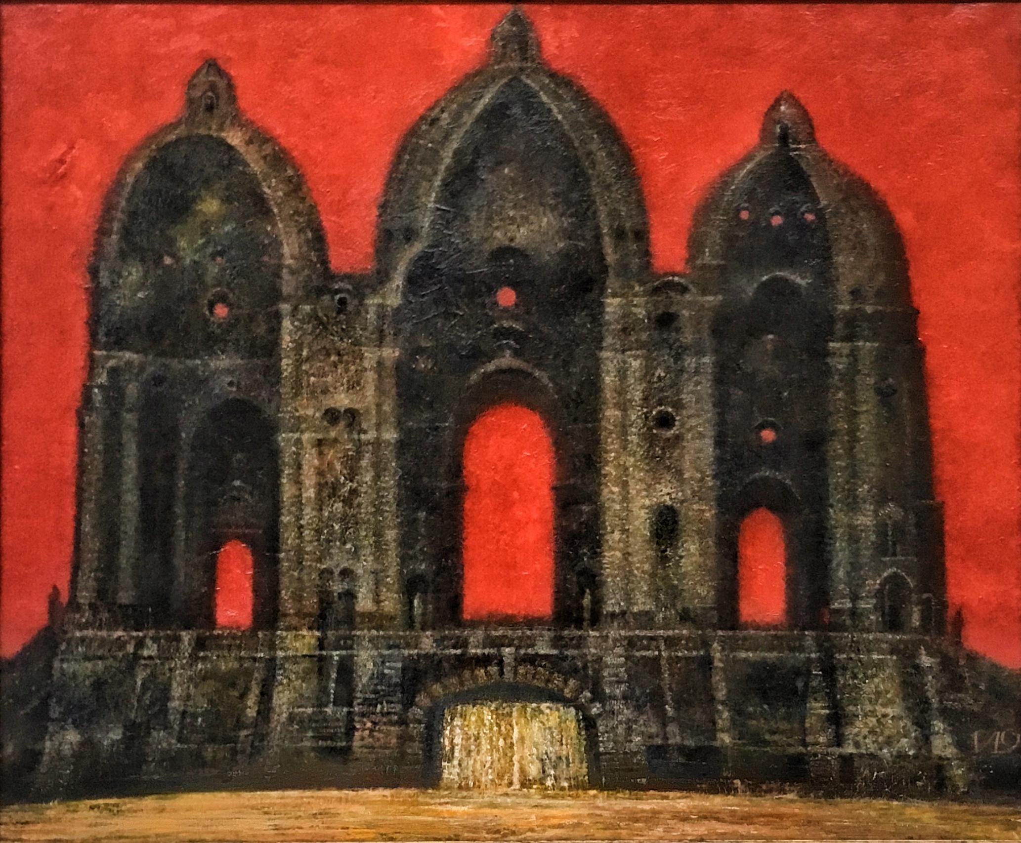 Propylaea. Original modern art painting