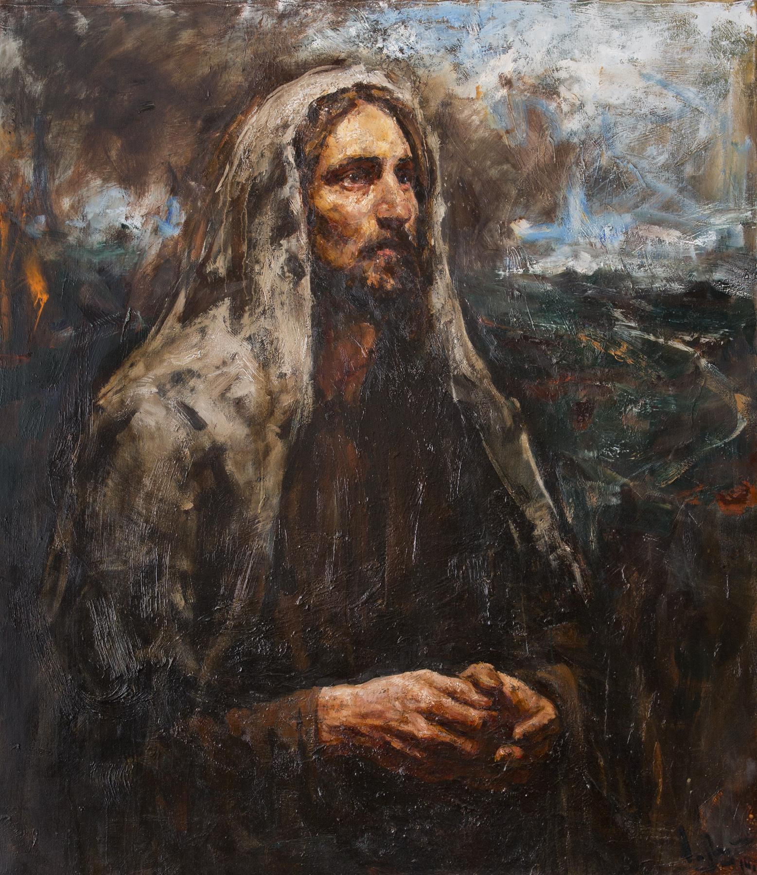 на Масличной горе (вторая вариация). Original modern art painting