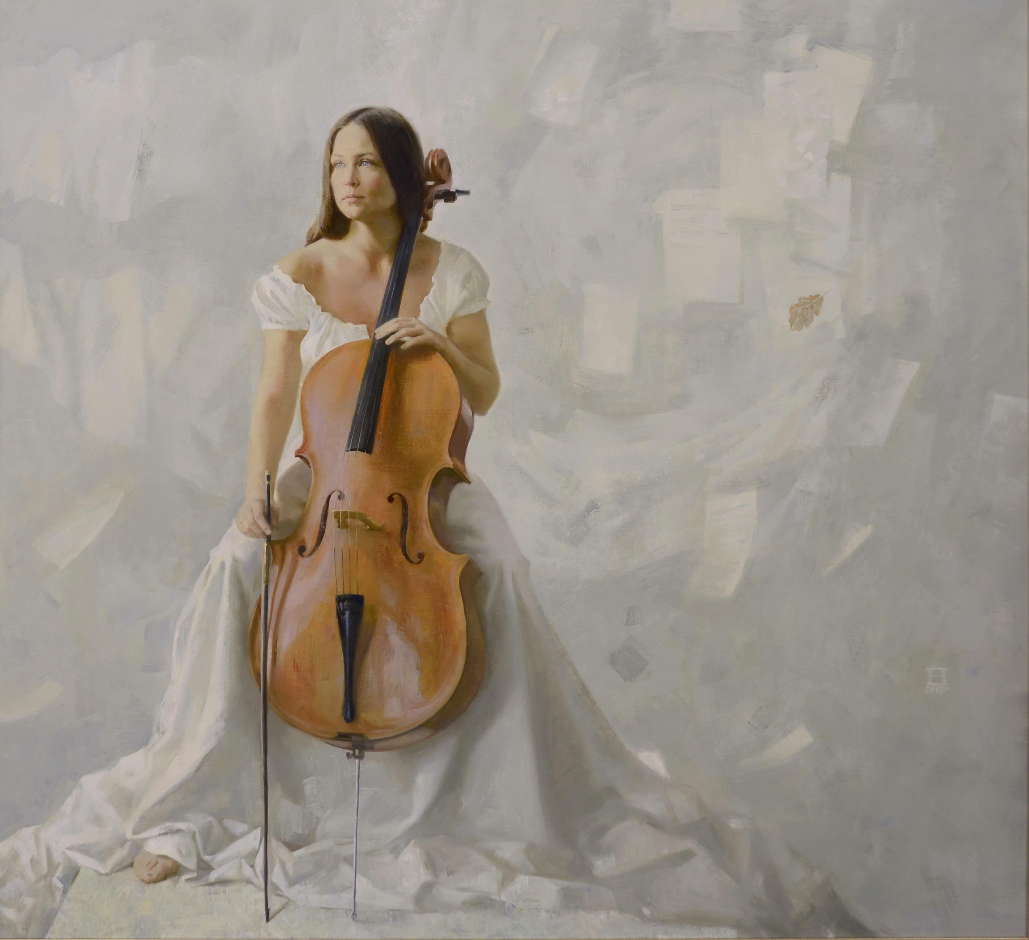 Девушка с виолончелью картина