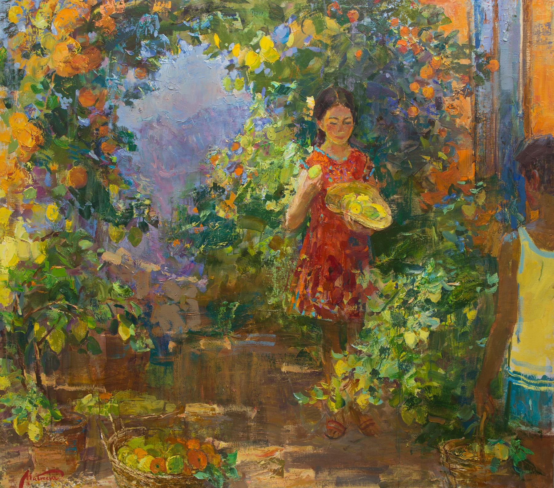 柠檬花园. Original modern art painting