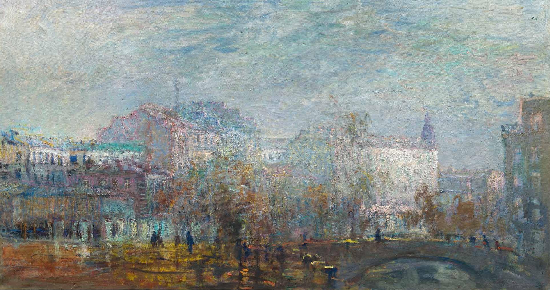 彼得格勒侧,2001. Original modern art painting