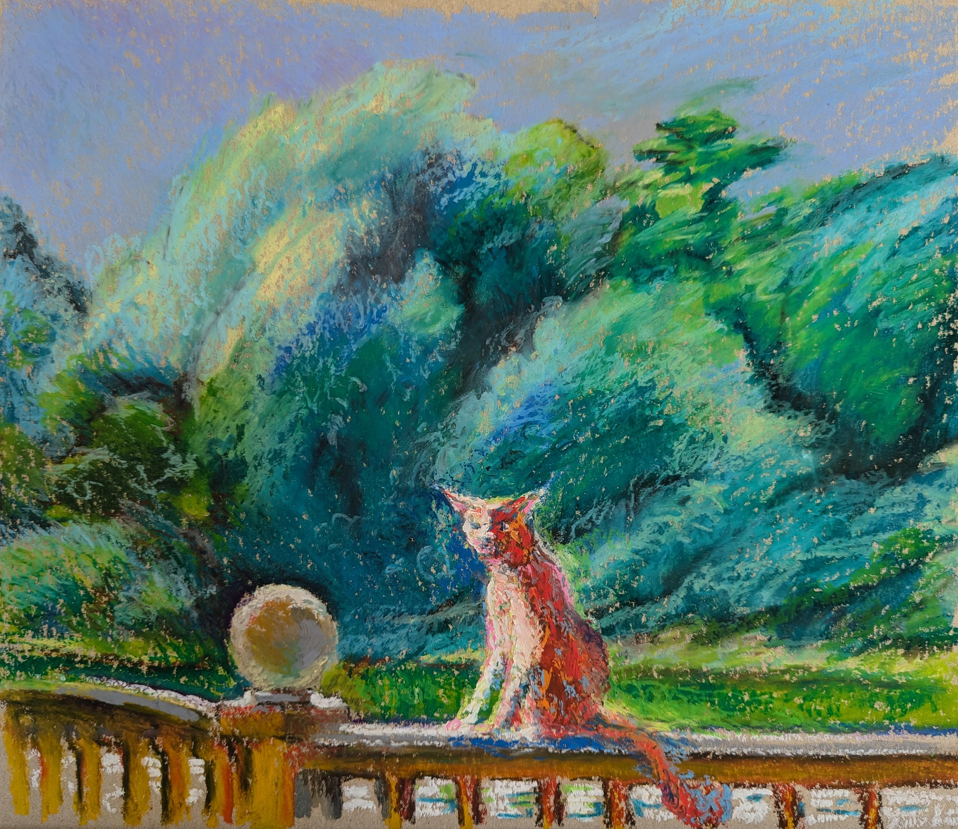 Бакинский кот. Original modern art painting