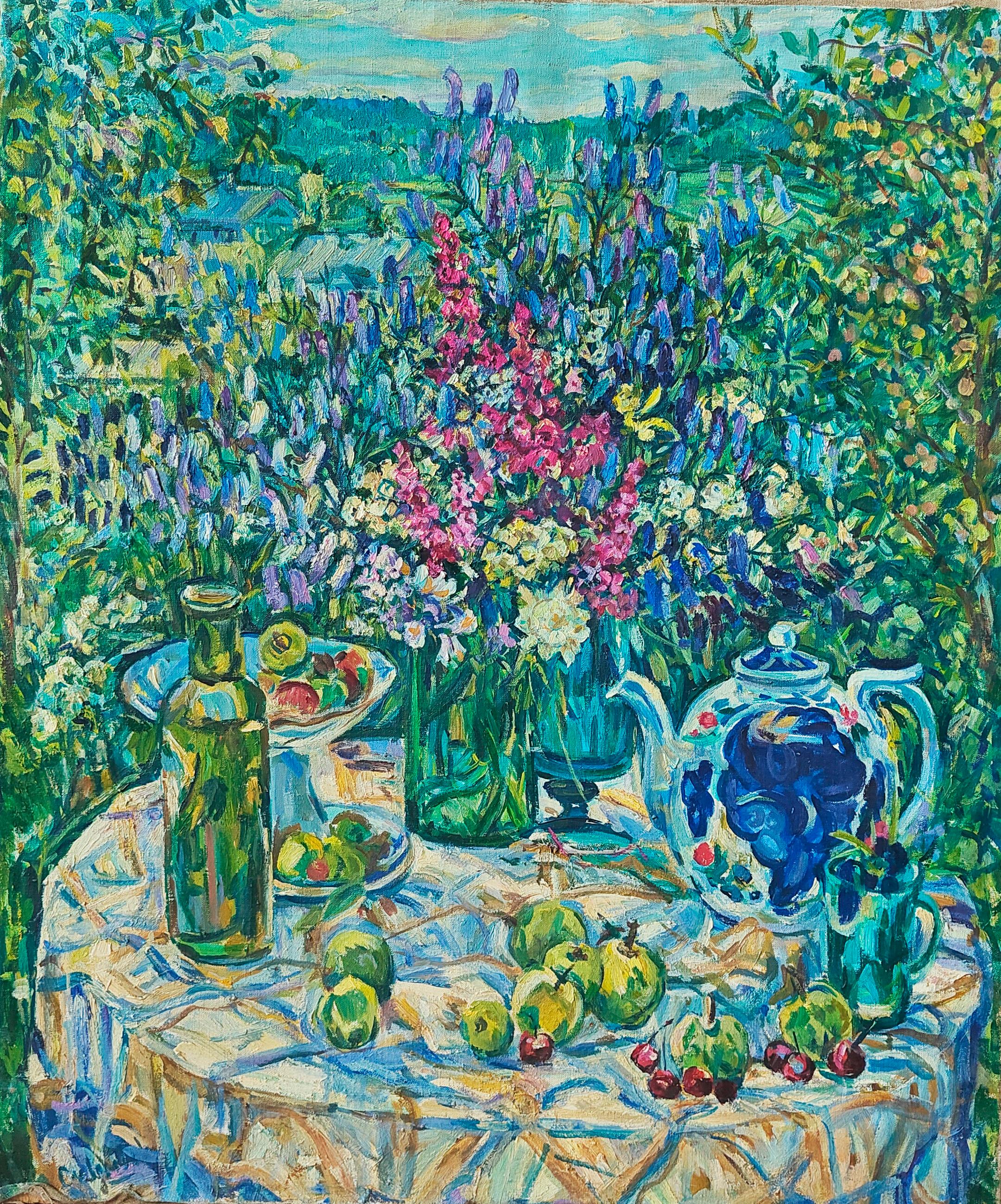 Летний день  2002 г. Original modern art painting