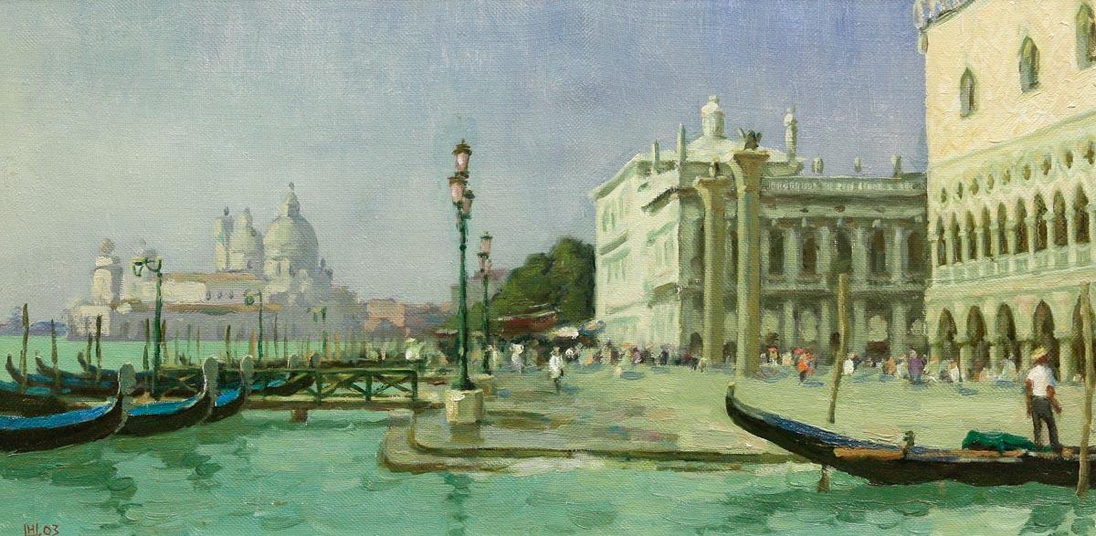 Дворец дожей с видом на Пьяцетту. Original modern art painting