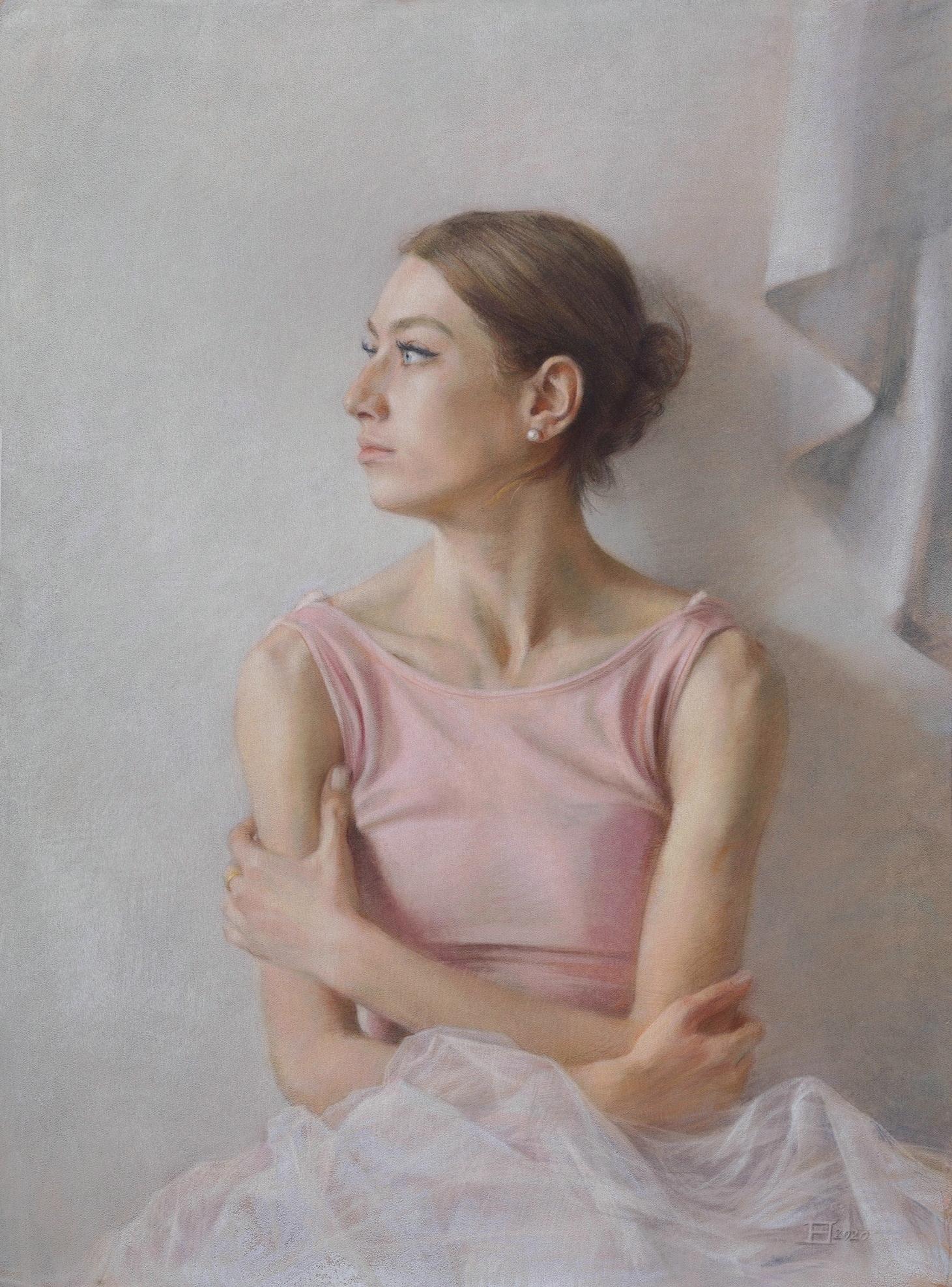 Ballerina Alina Petrovskaya. Original modern art painting