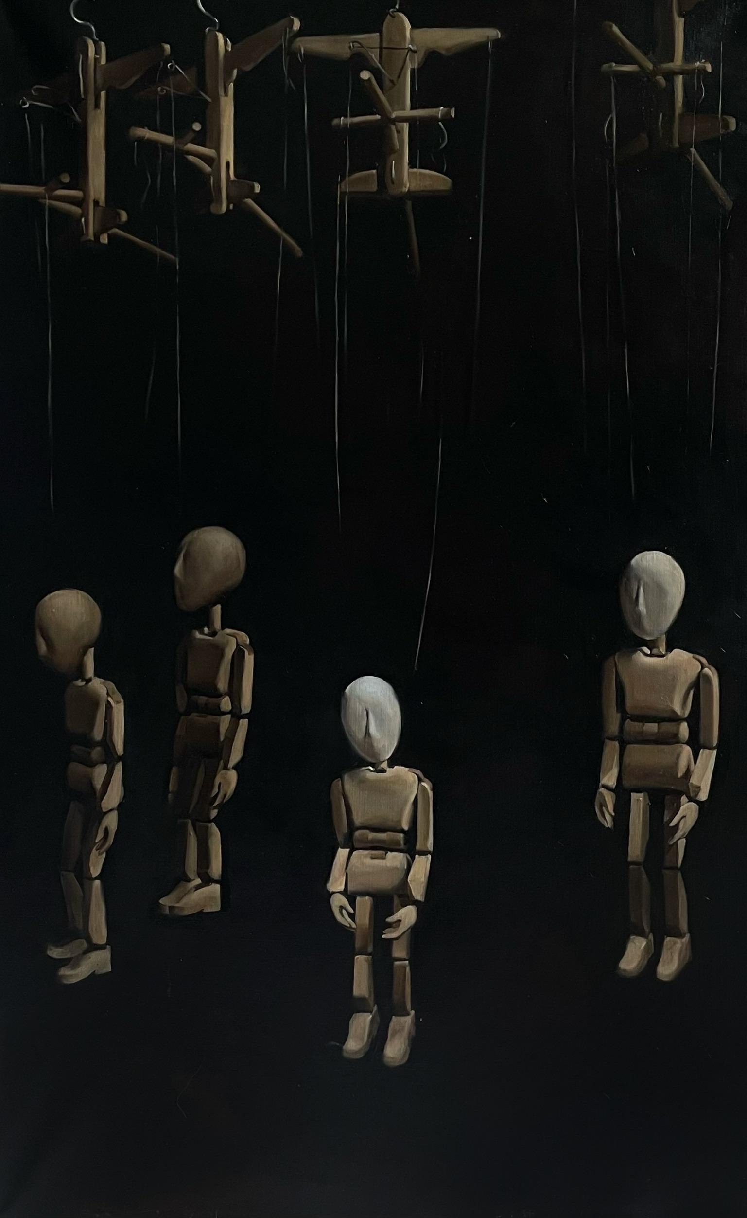 The Marionette. Original modern art painting