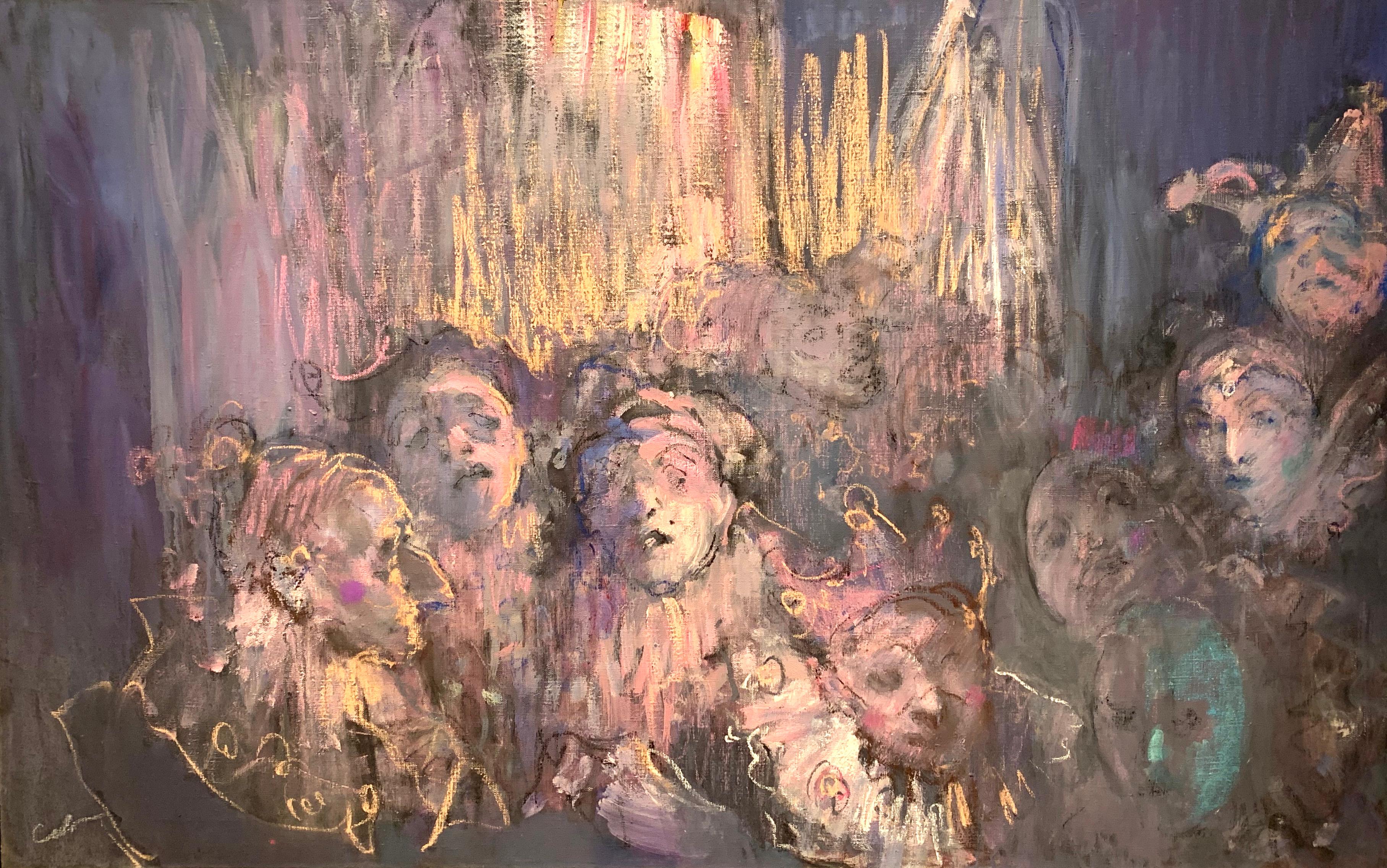 Маскарад 2024. Original modern art painting