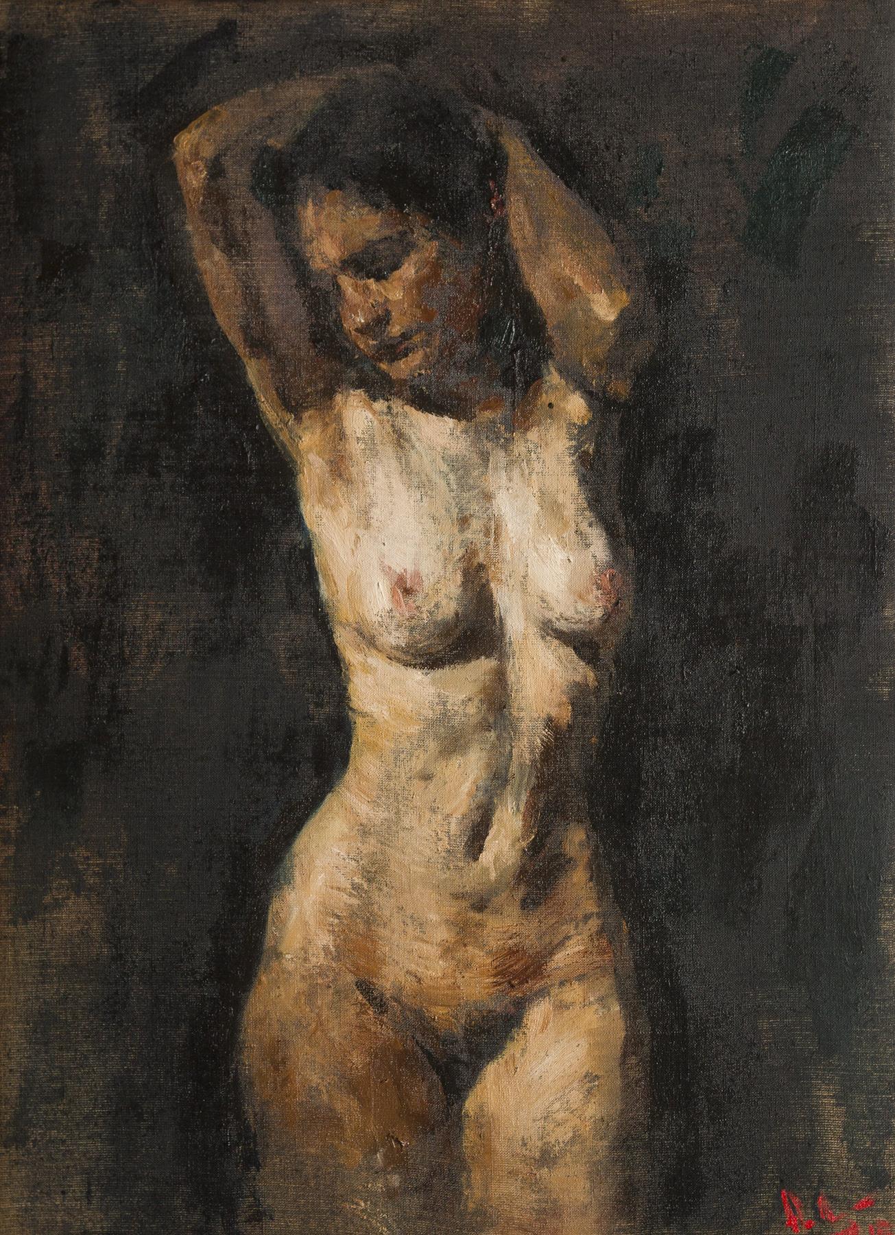 Nude. Original modern art painting