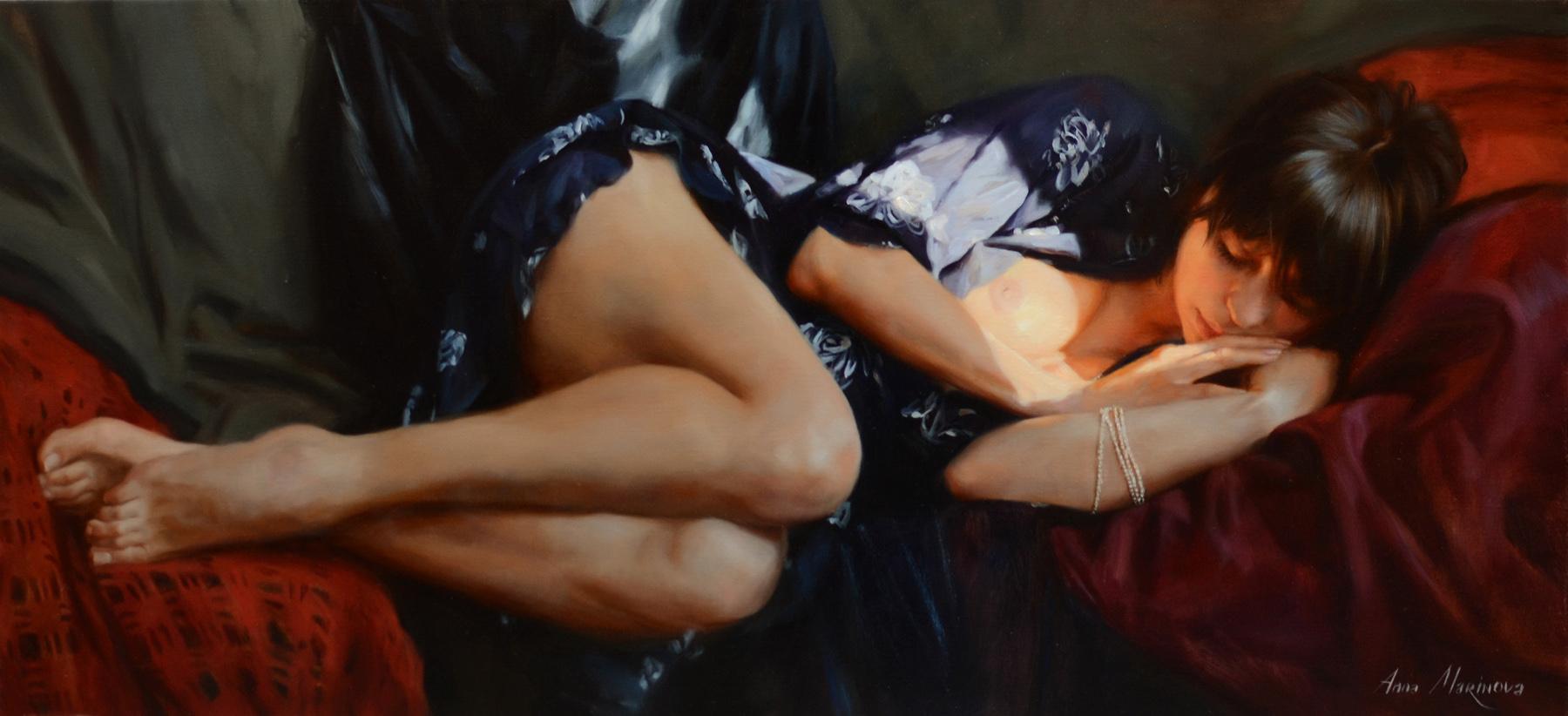 вечернее кружево. Original modern art painting