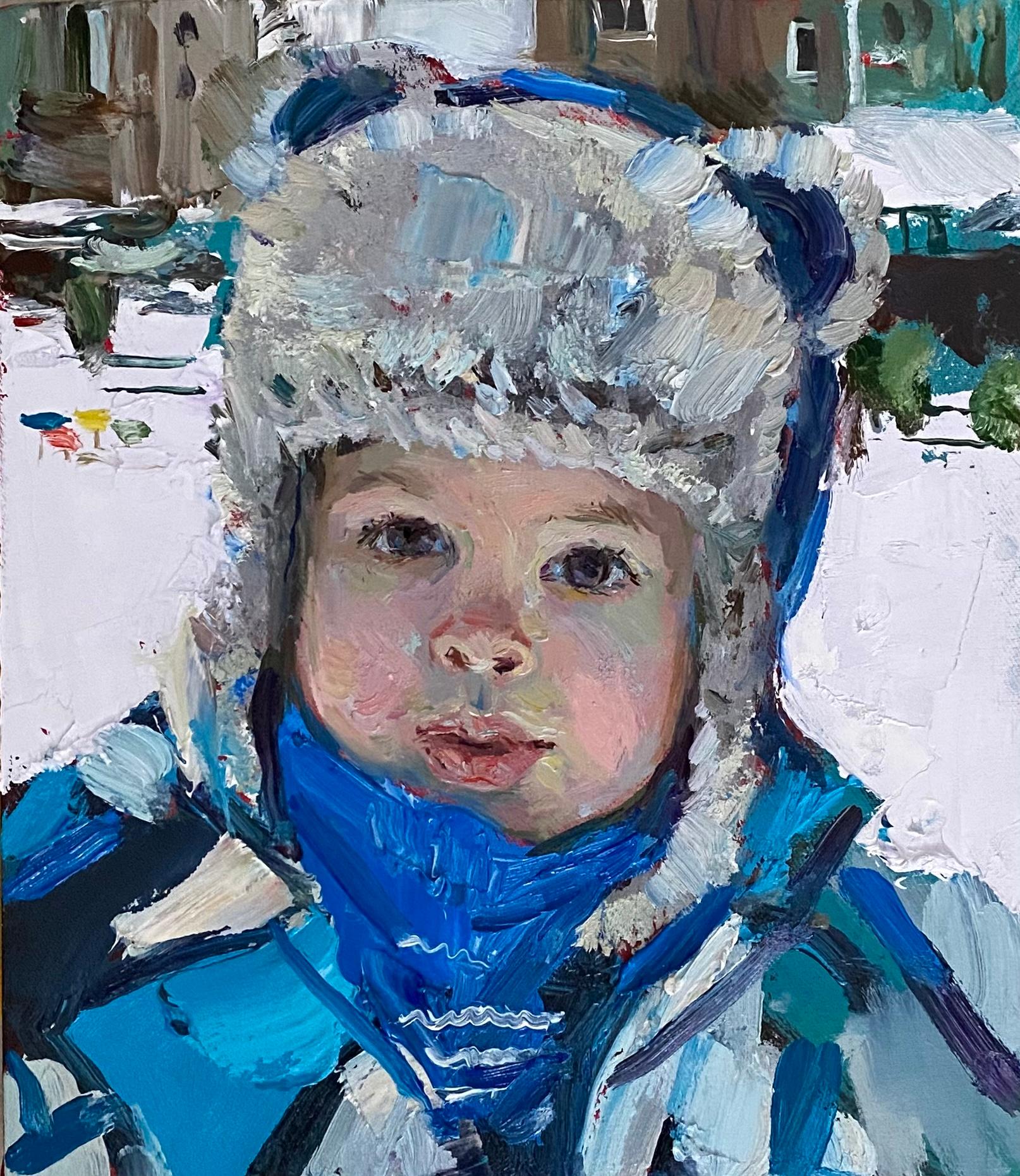 Walk. Original modern art painting