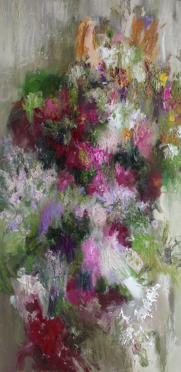 осенние цветы. Original modern art painting