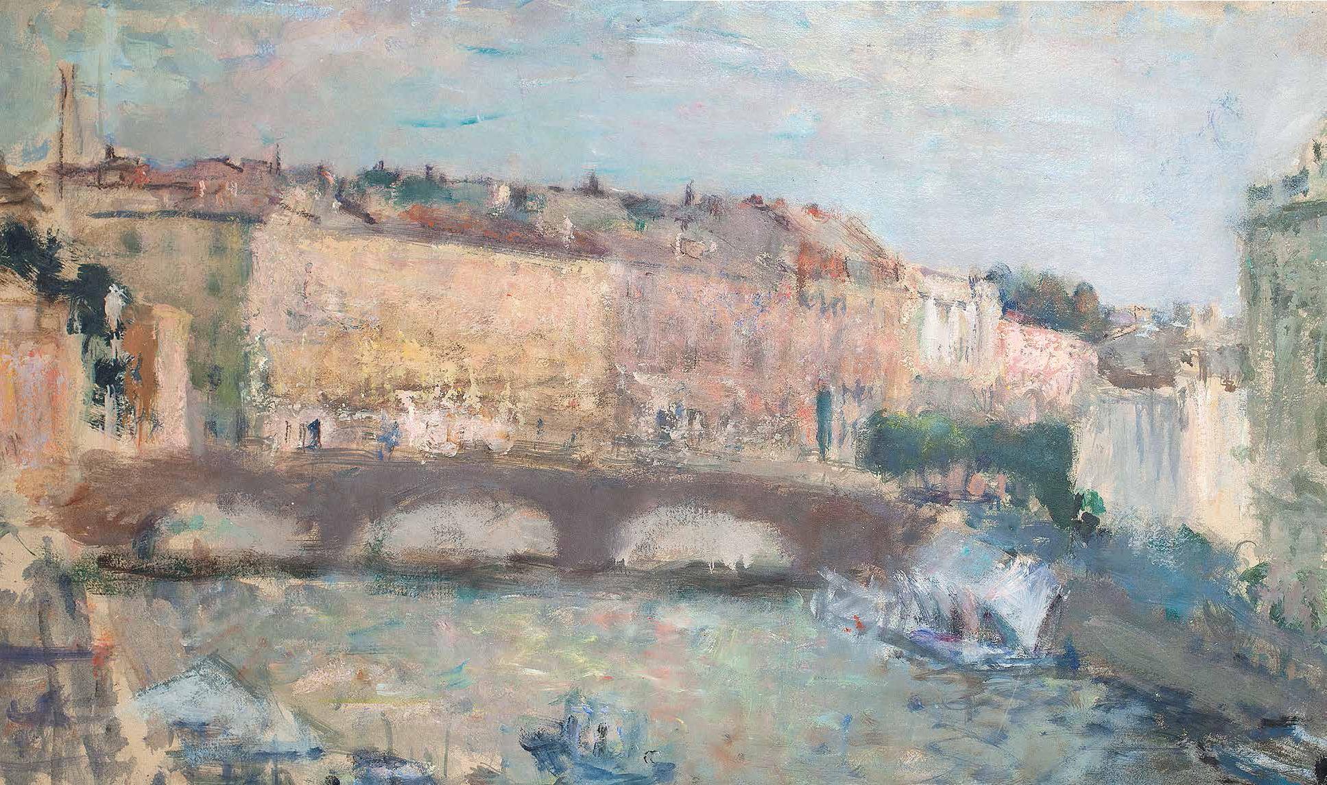 Фонтанка, 2013. Original modern art painting