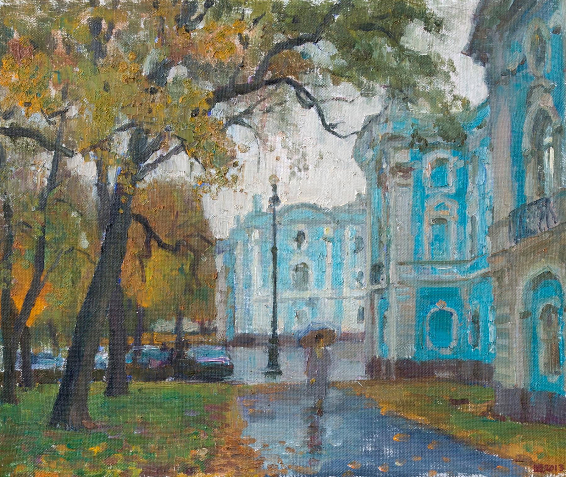 Смольный. Original modern art painting