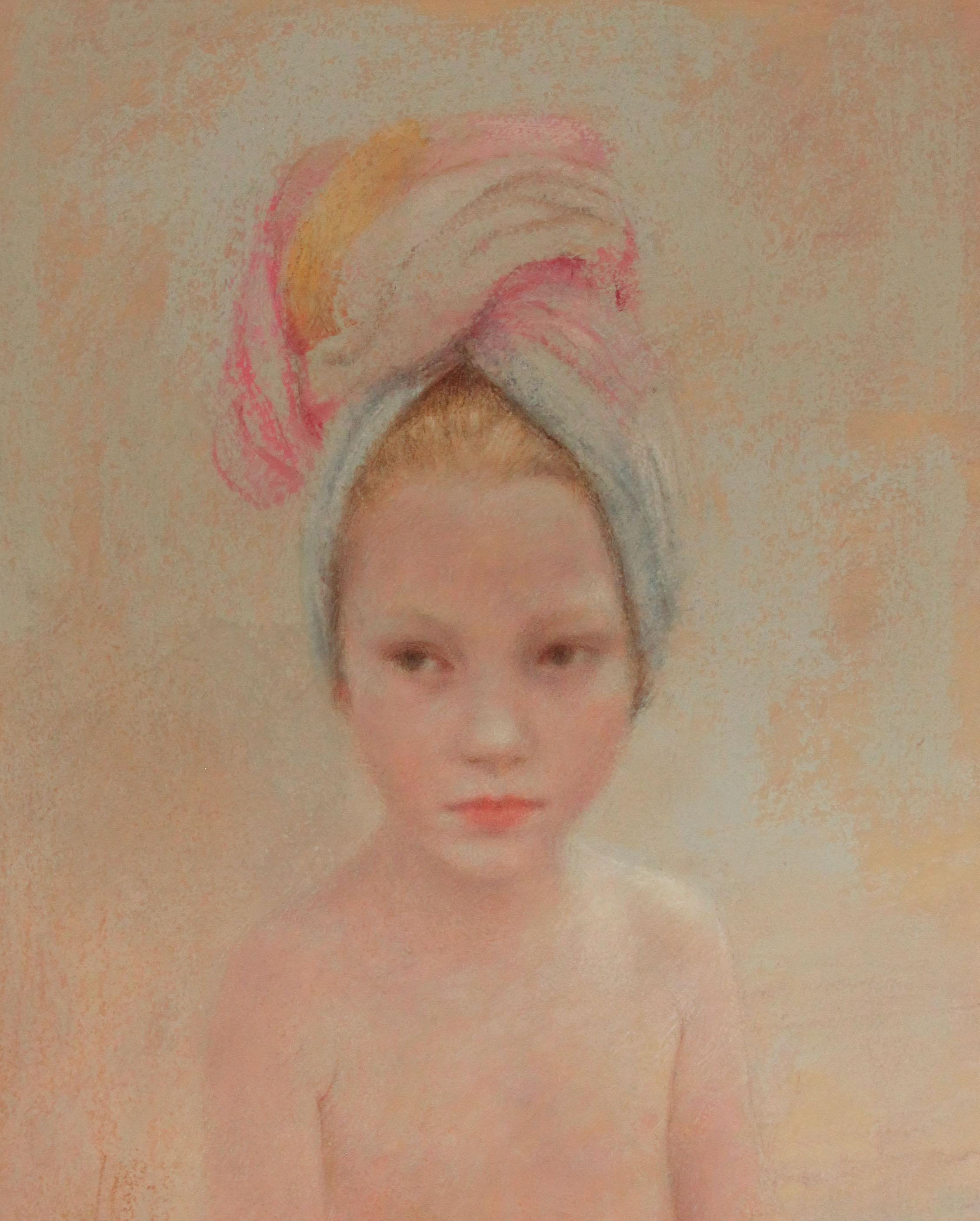 "Маленькая купальщица". Original modern art painting