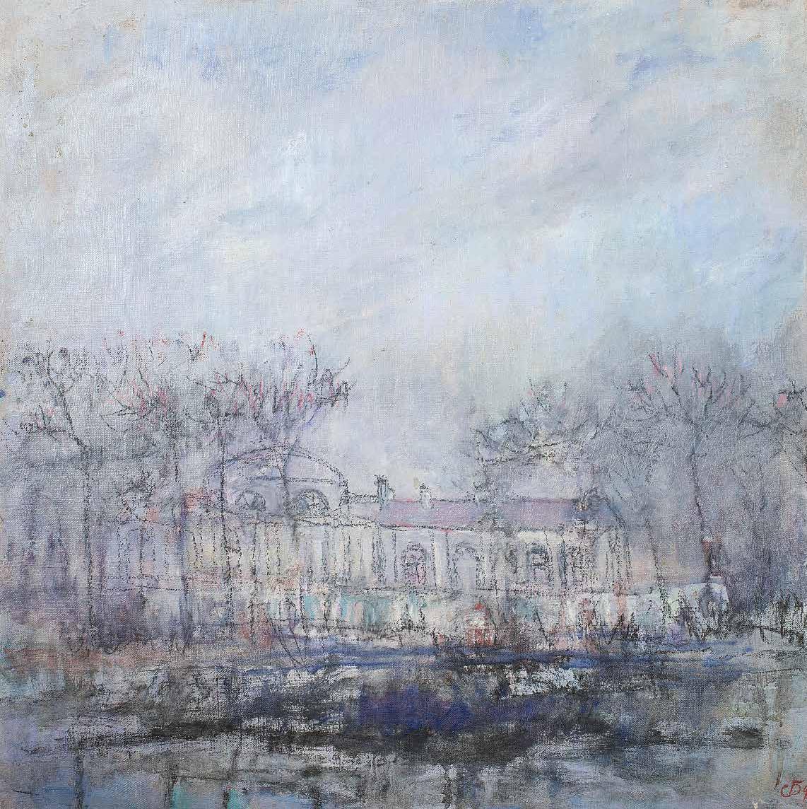 Пригородный дворец. Где-то в окрестностях Санкт-Петербурга, 1998.. Original modern art painting