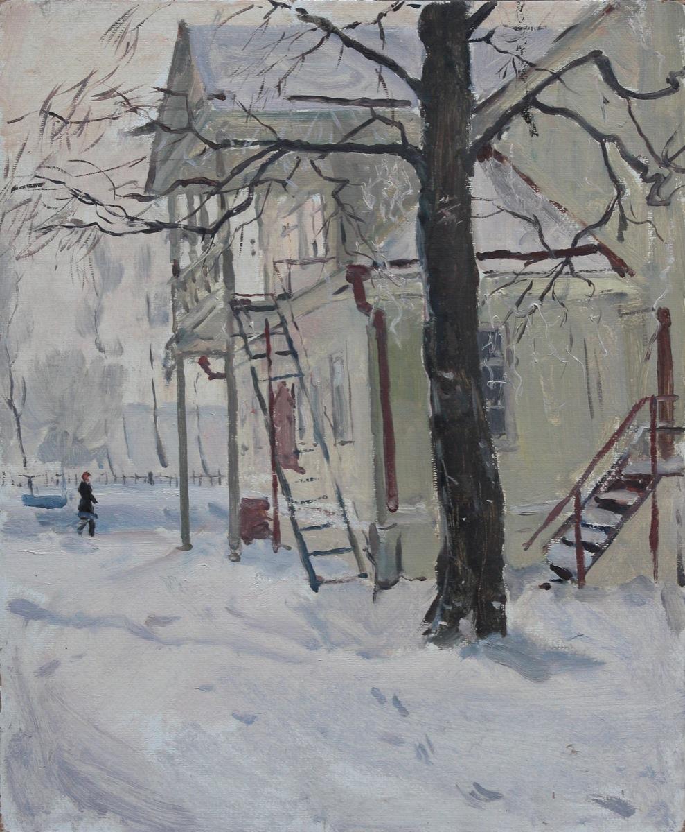 Старая Ладога. Original modern art painting