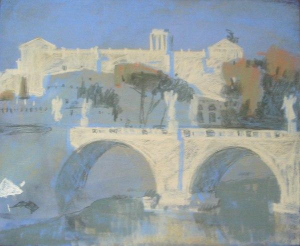 Rome. Original modern art painting